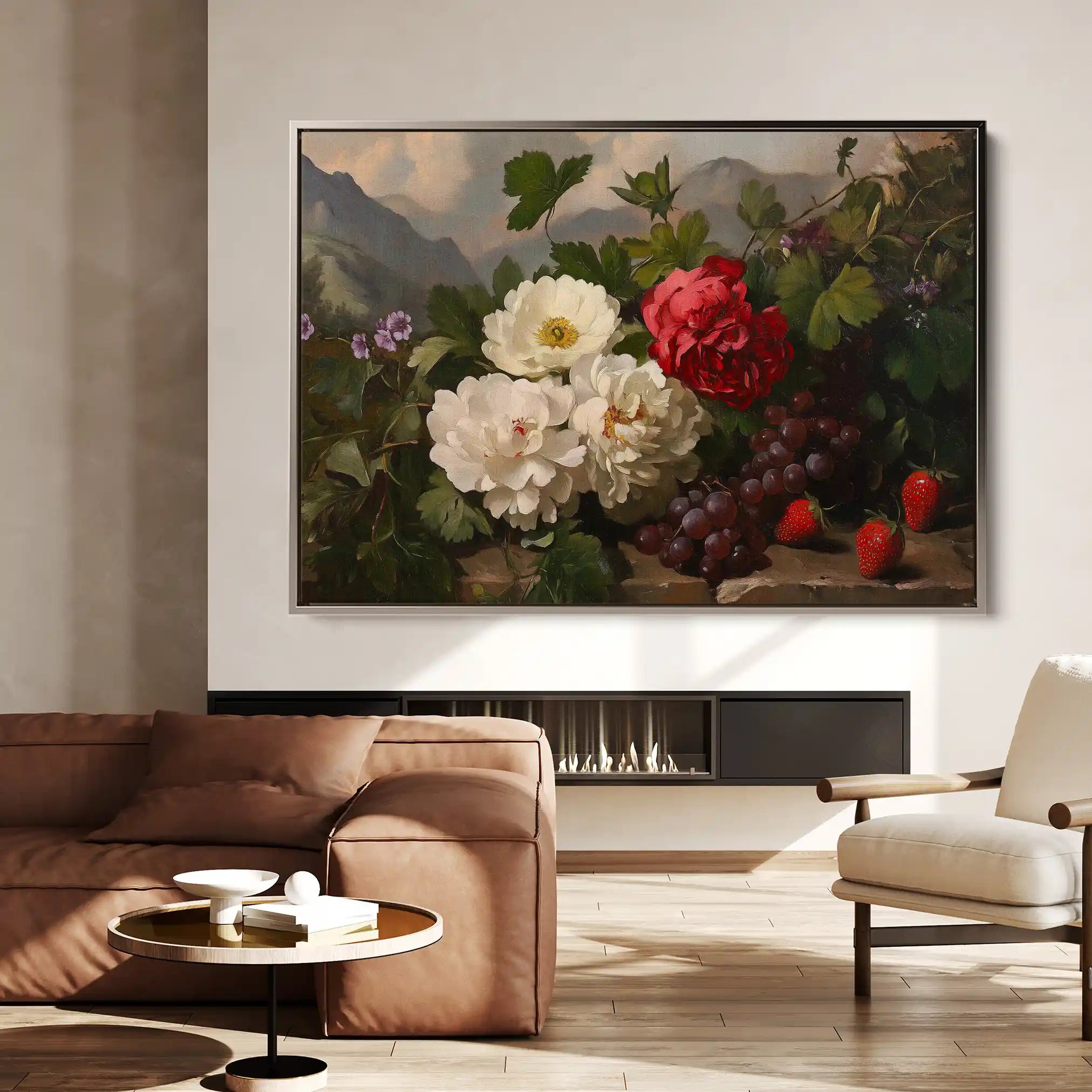 Floral Canvas Wall Art WAD1156-F 90 x 60 cm / Stretched on hidden frame