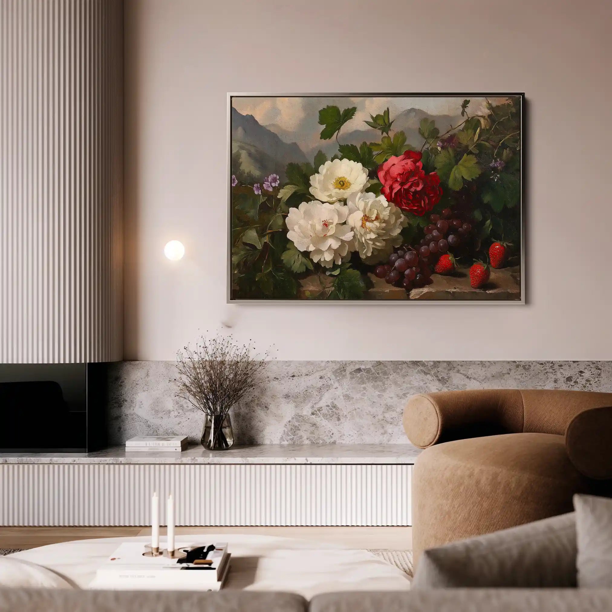 Floral Canvas Wall Art WAD1156-F 90 x 60 cm / Stretched on hidden frame