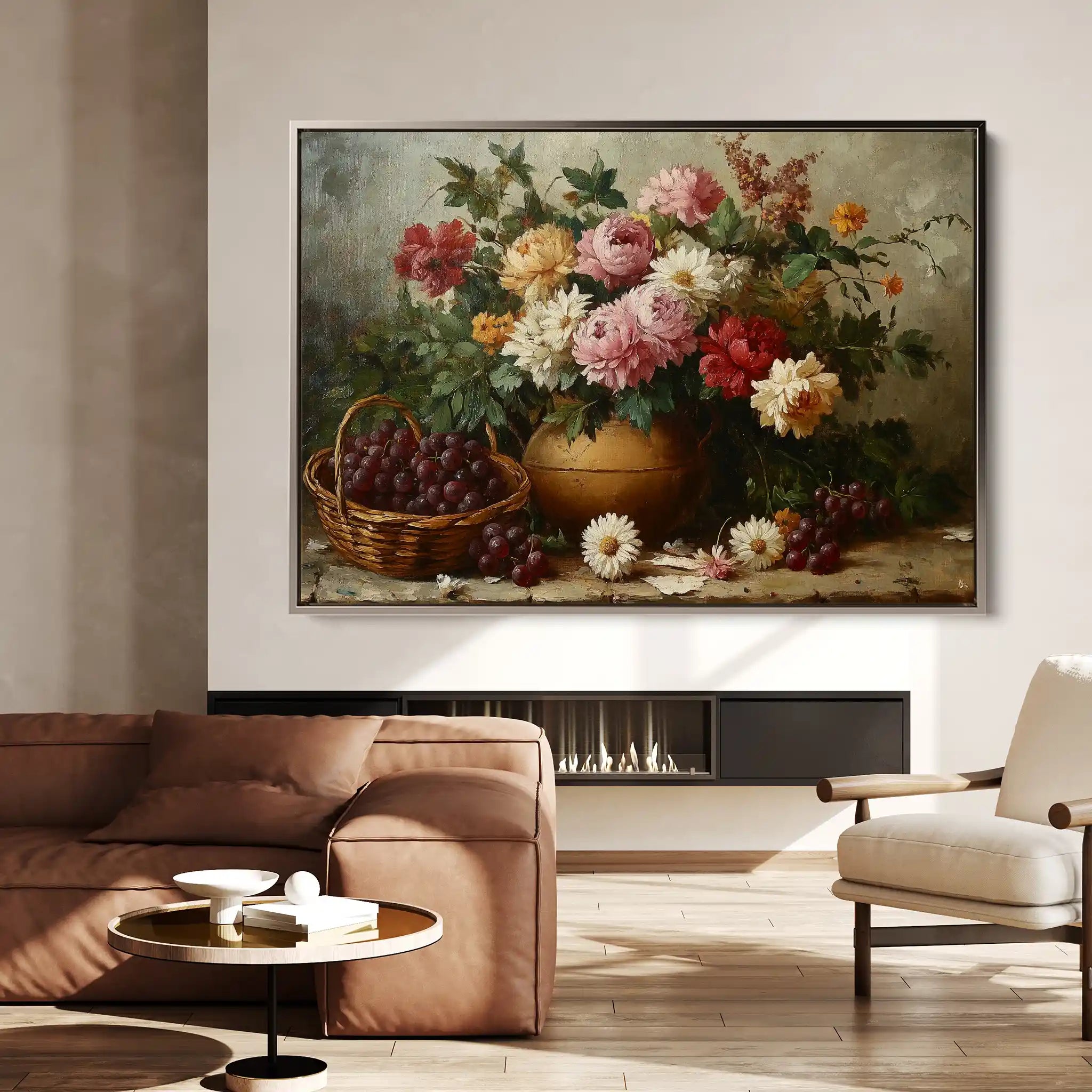 Floral Canvas Wall Art WAD1157-F 90 x 60 cm / Stretched on hidden frame