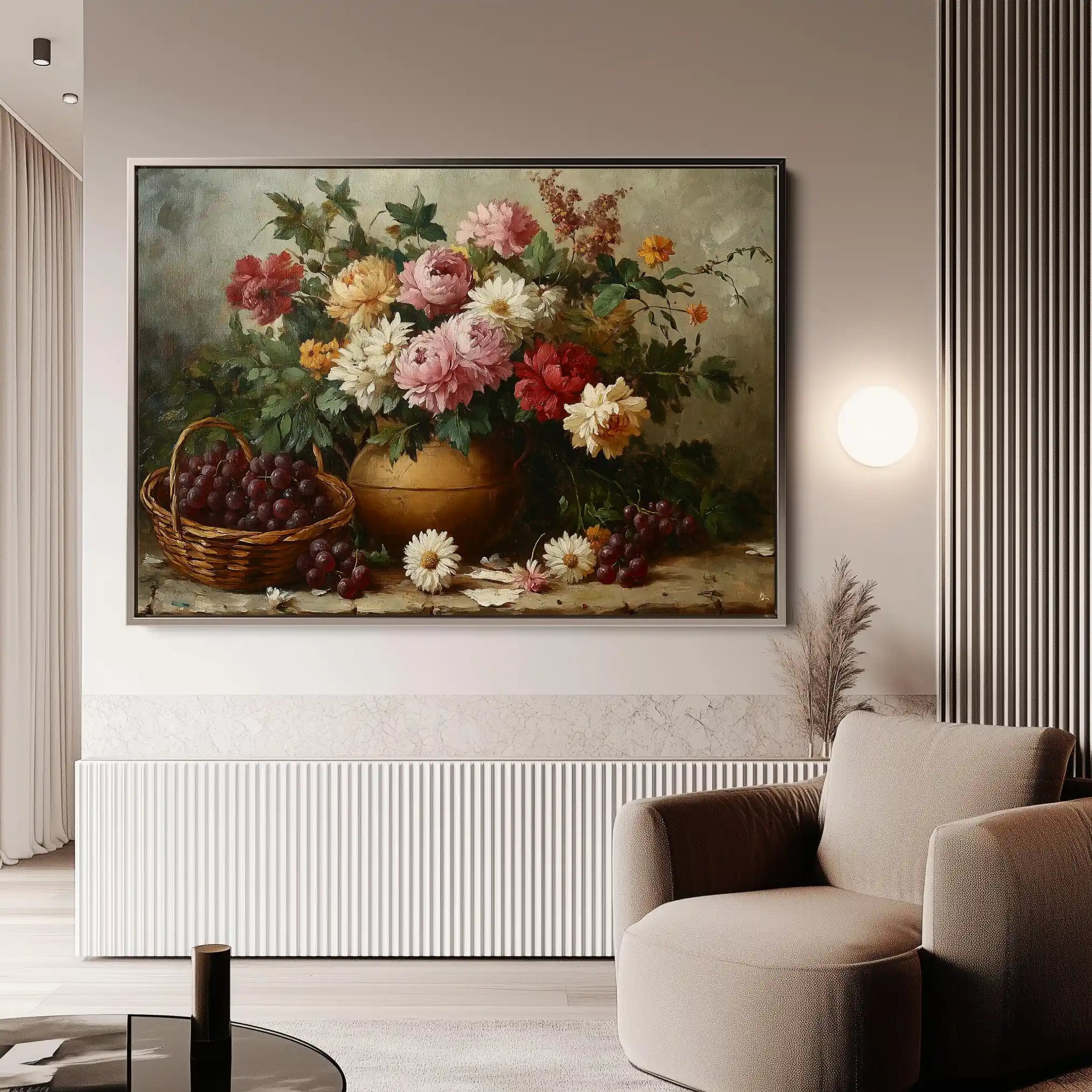 Floral Canvas Wall Art WAD1157-F 90 x 60 cm / Stretched on hidden frame