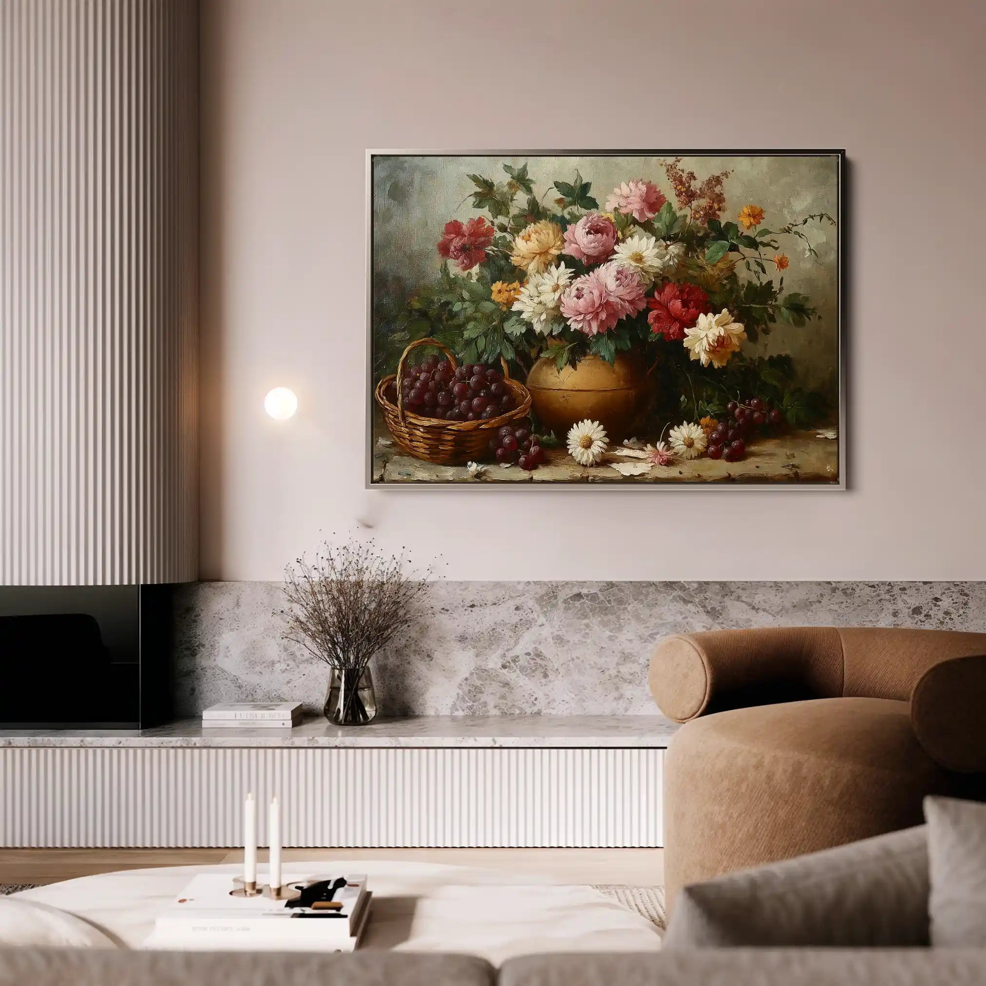 Floral Canvas Wall Art WAD1157-F 90 x 60 cm / Stretched on hidden frame