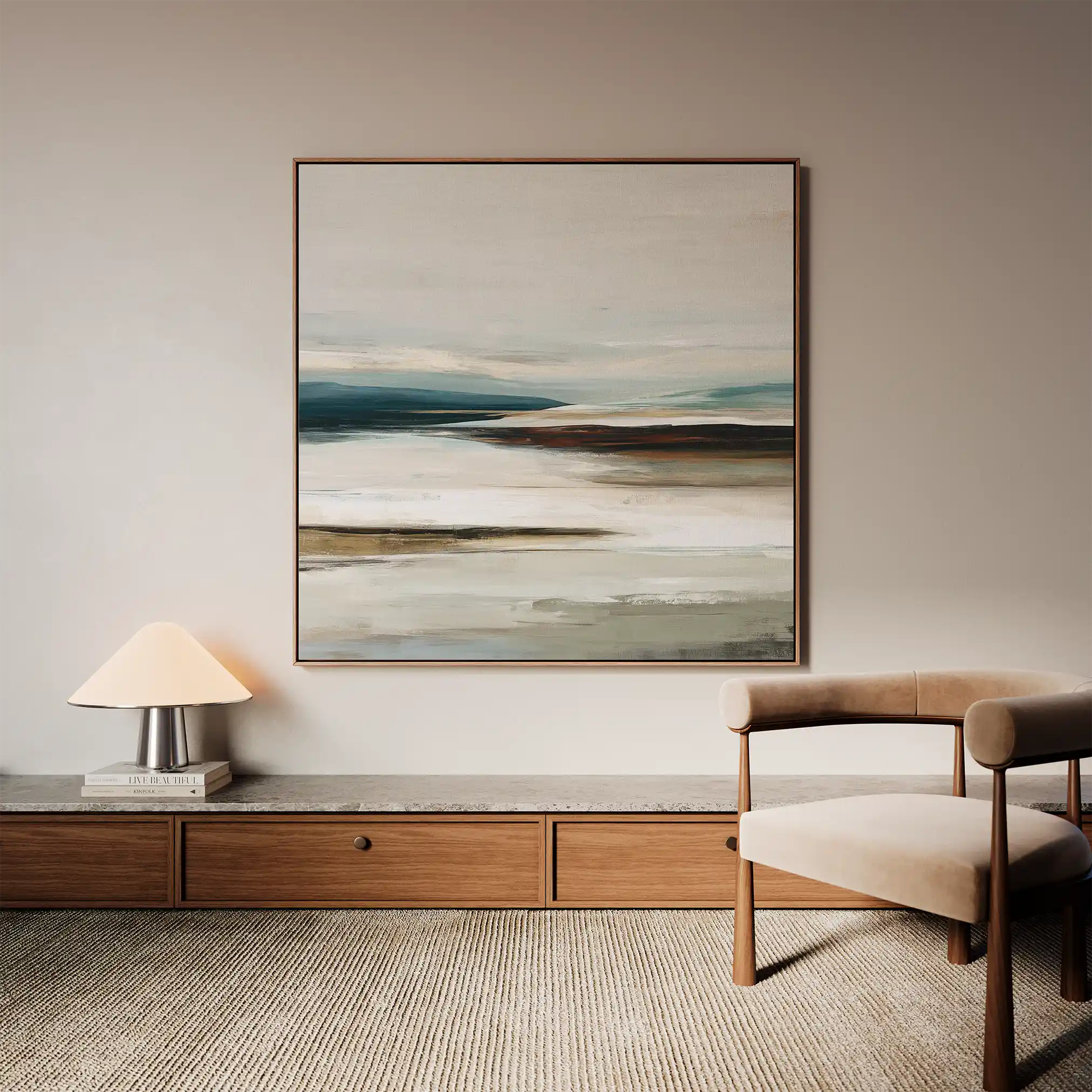 Abstract 1158 Canvas Art 60 x 60 cm / Stretched on hidden frame