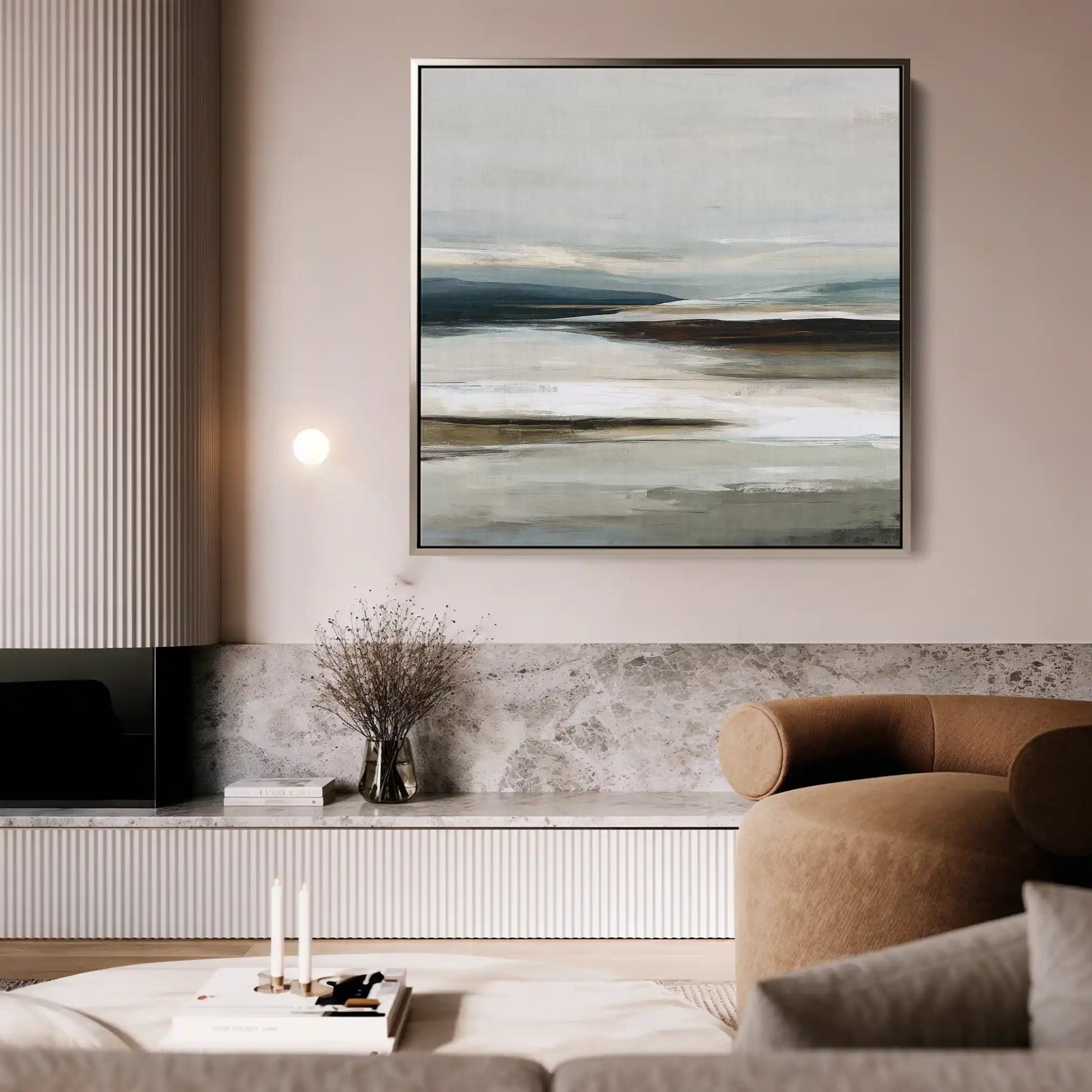 Abstract 1158 Canvas Art 60 x 60 cm / Stretched on hidden frame