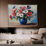 Floral Canvas Wall Art WAD1158-F 90 x 60 cm / Stretched on hidden frame