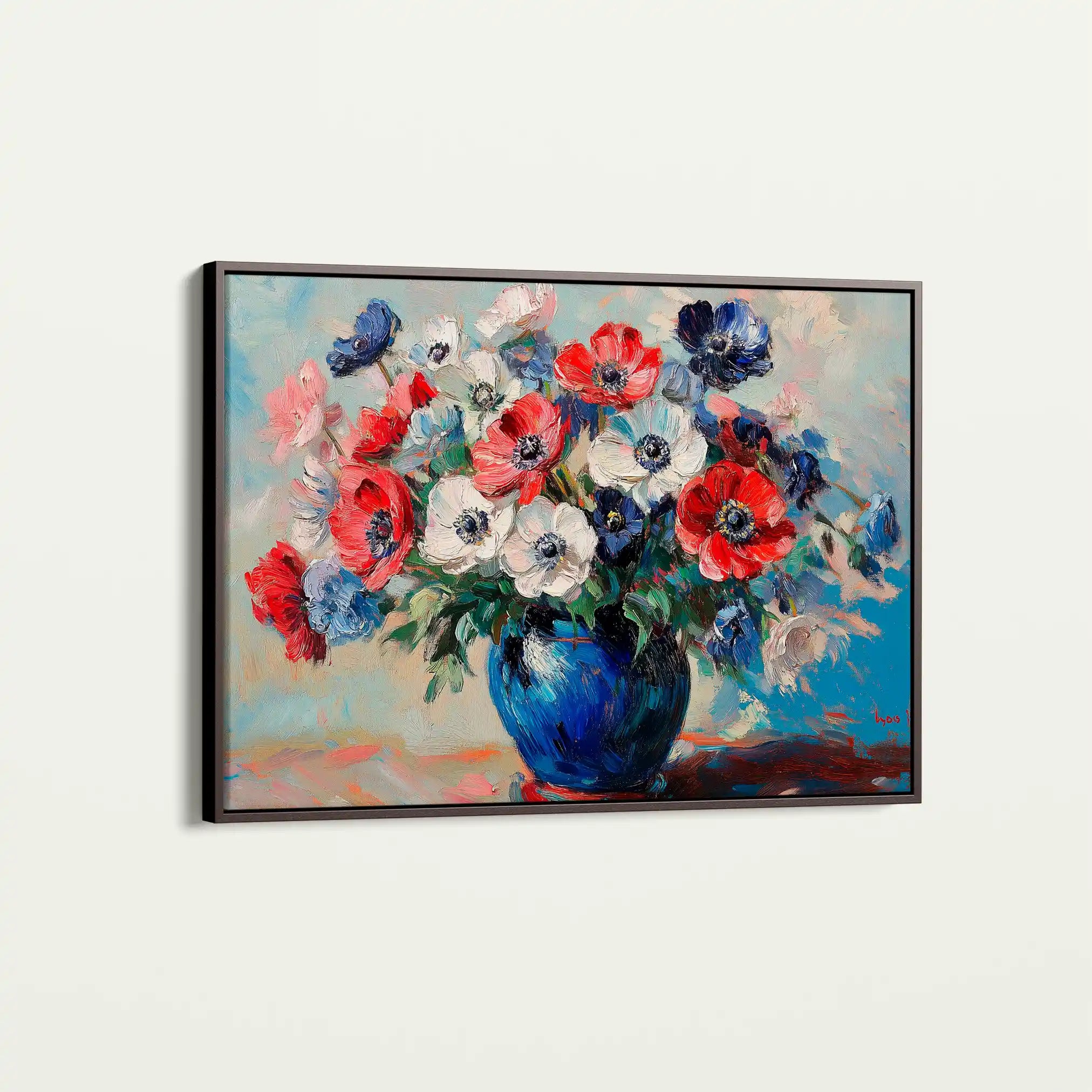 Floral Canvas Wall Art WAD1158-F 90 x 60 cm / Stretched on hidden frame