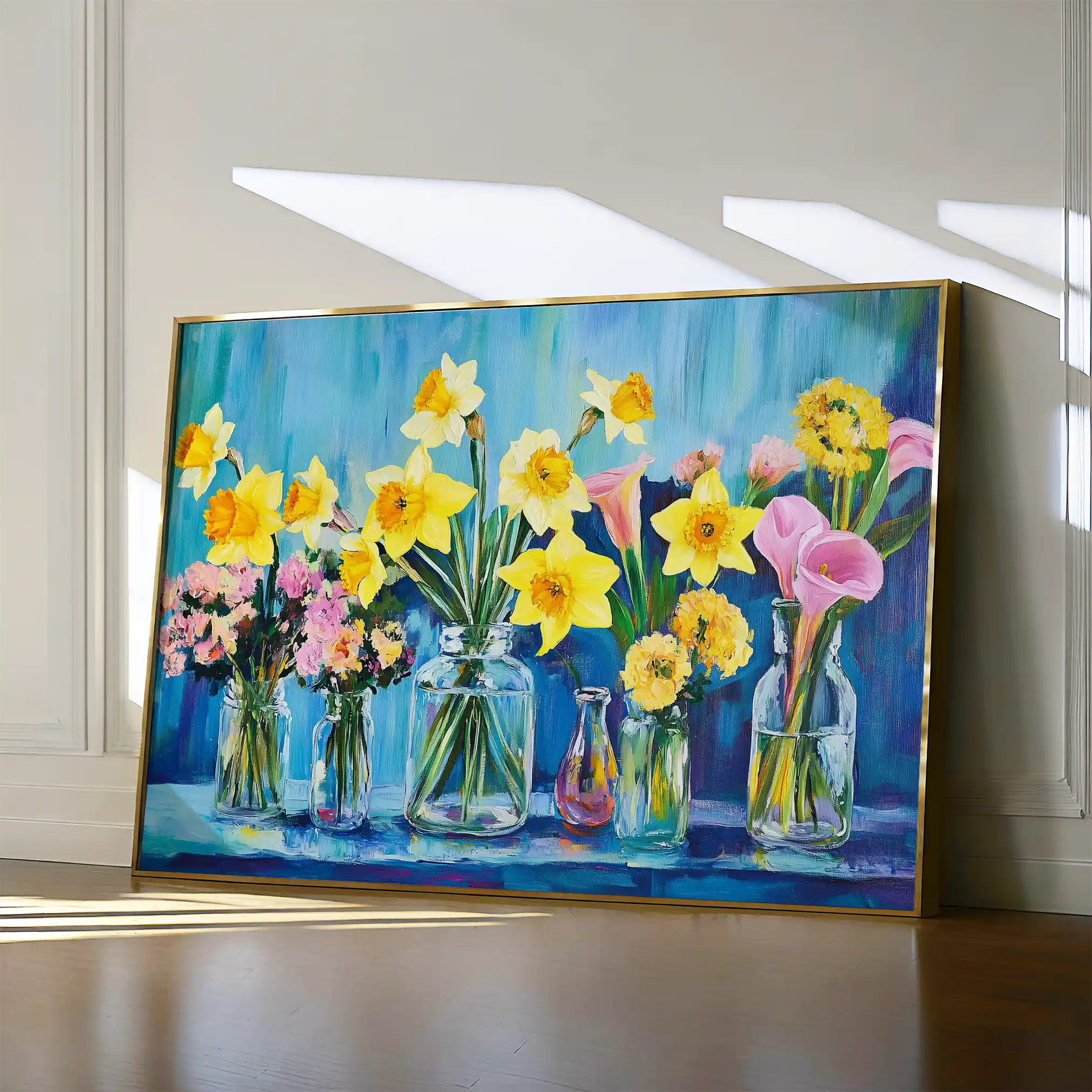 Floral Canvas Wall Art WAD1159-F 90 x 60 cm / Stretched on hidden frame