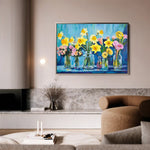 Floral Canvas Wall Art WAD1159-F 90 x 60 cm / Stretched on hidden frame