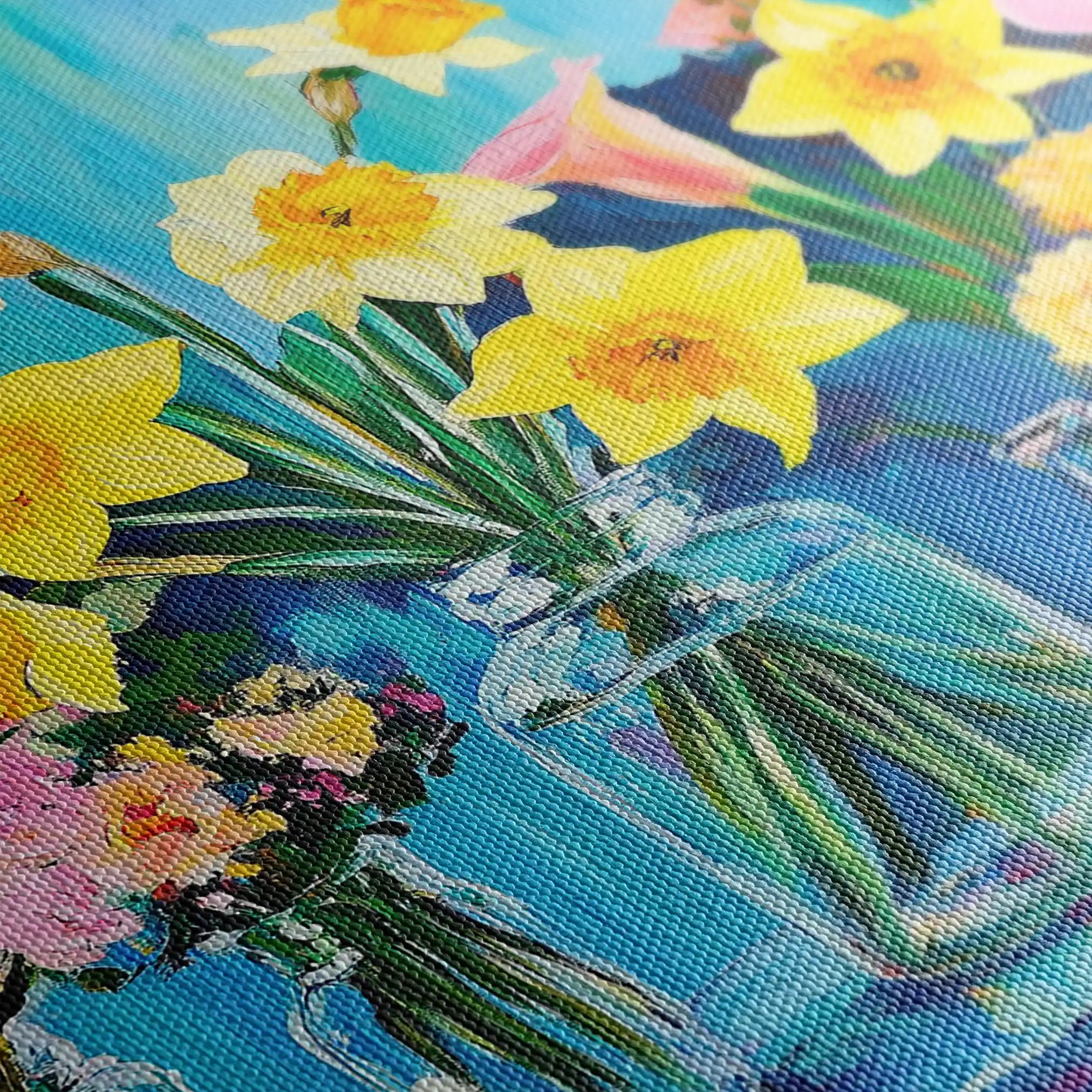 Floral Canvas Wall Art WAD1159-F 90 x 60 cm / Stretched on hidden frame