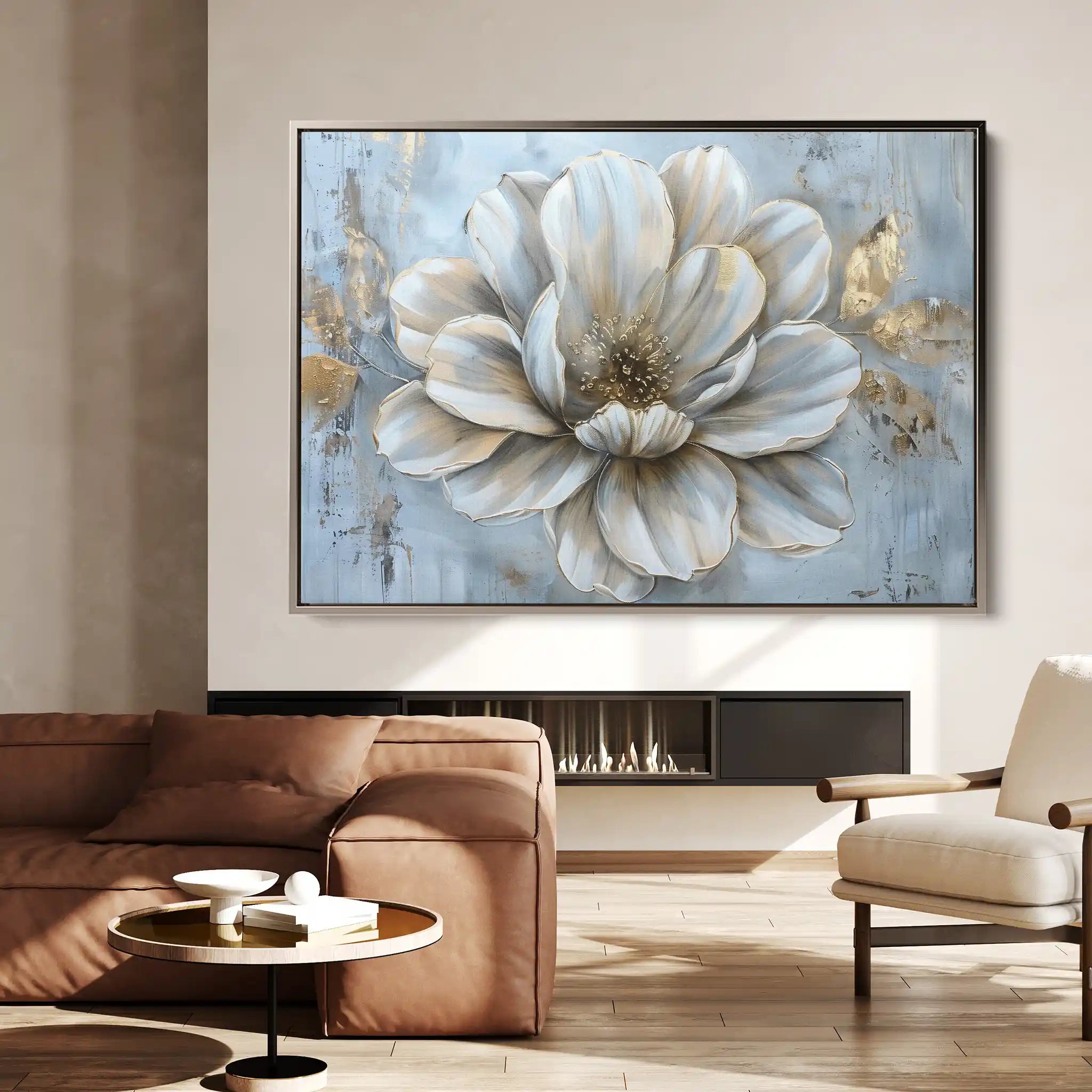 Floral Canvas Wall Art WAD116-F 90 x 60 cm / Stretched on hidden frame