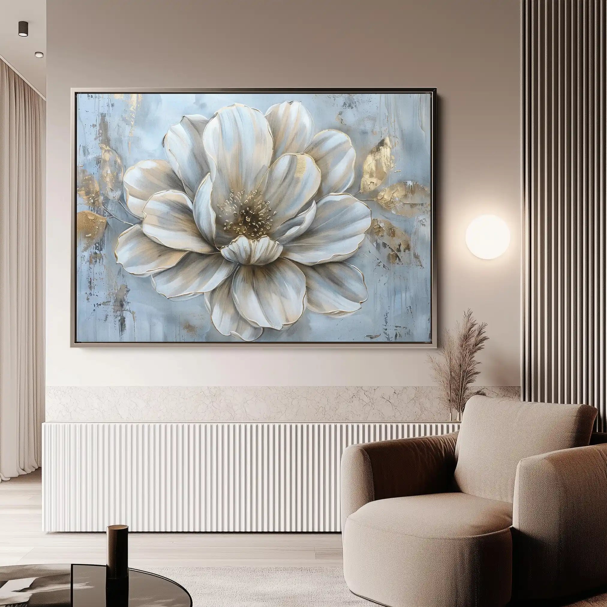 Floral Canvas Wall Art WAD116-F 90 x 60 cm / Stretched on hidden frame