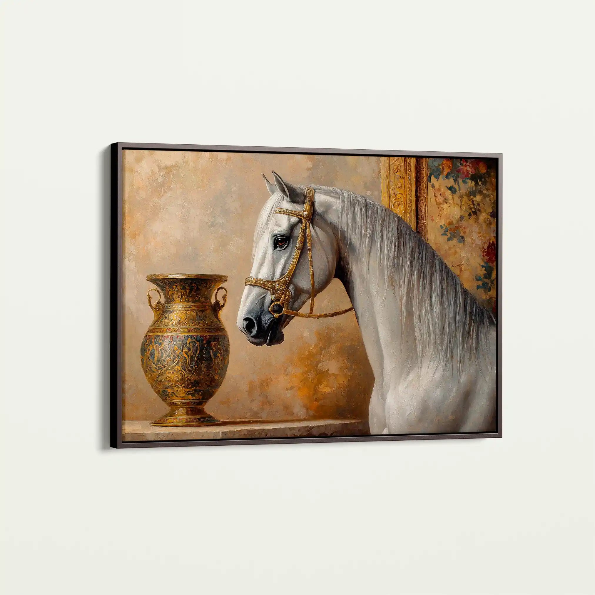 Horses 116 Canvas Art 90 x 60 cm / Stretched on hidden frame
