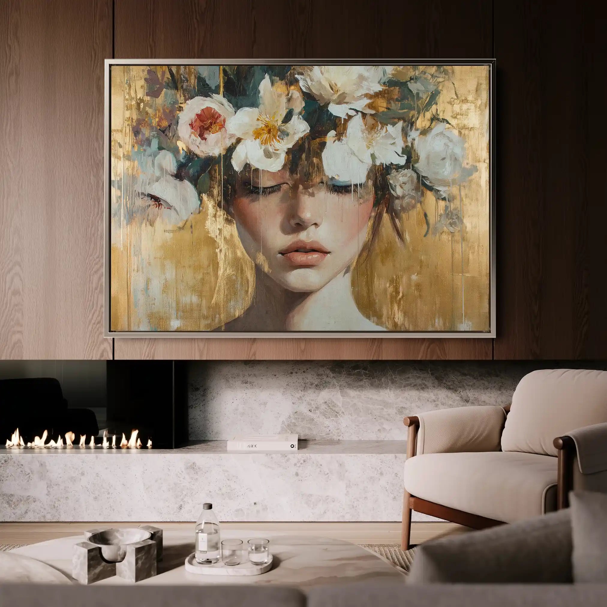 Portrait 116 Canvas Art 90 x 60 cm / Stretched on hidden frame