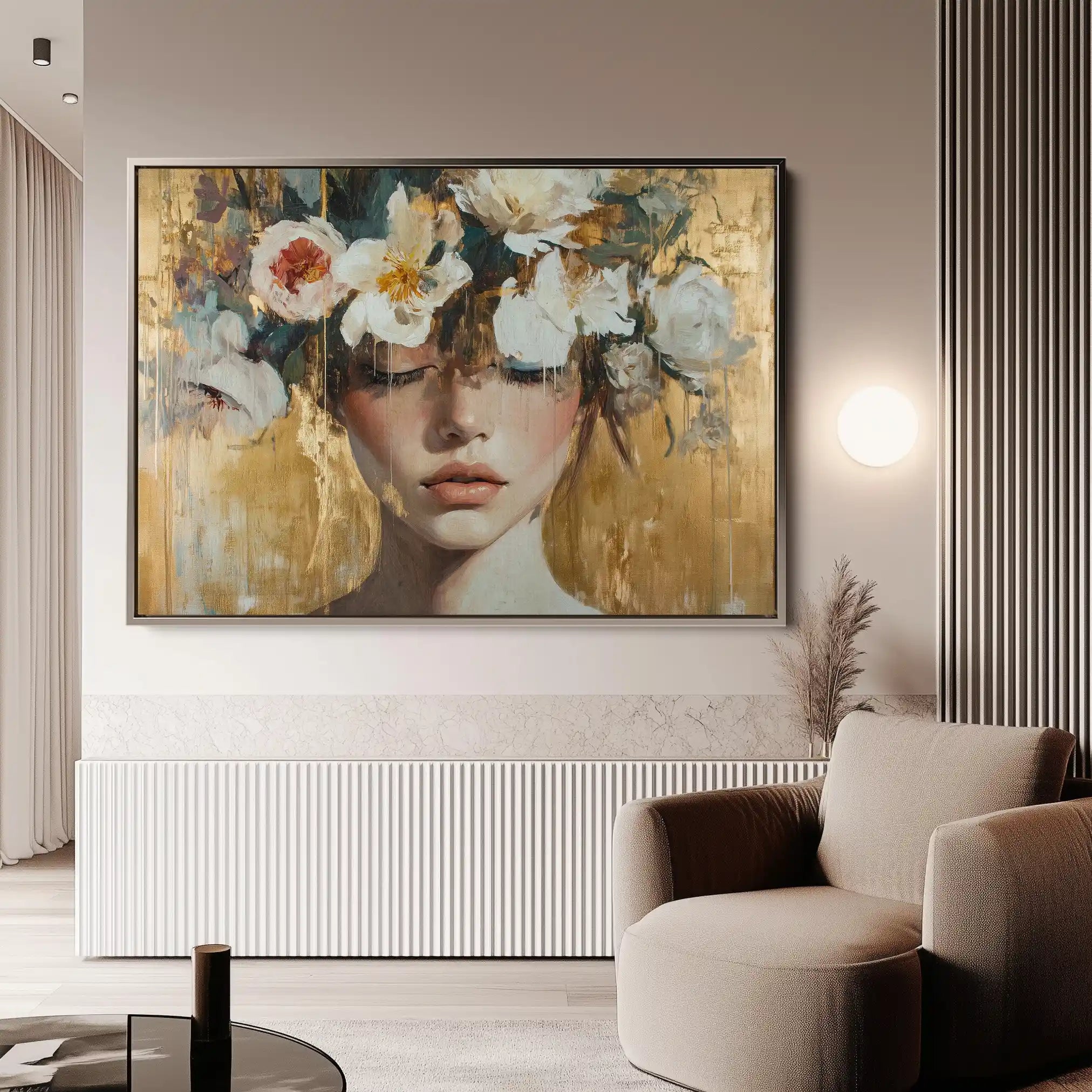 Portrait 116 Canvas Art 90 x 60 cm / Stretched on hidden frame