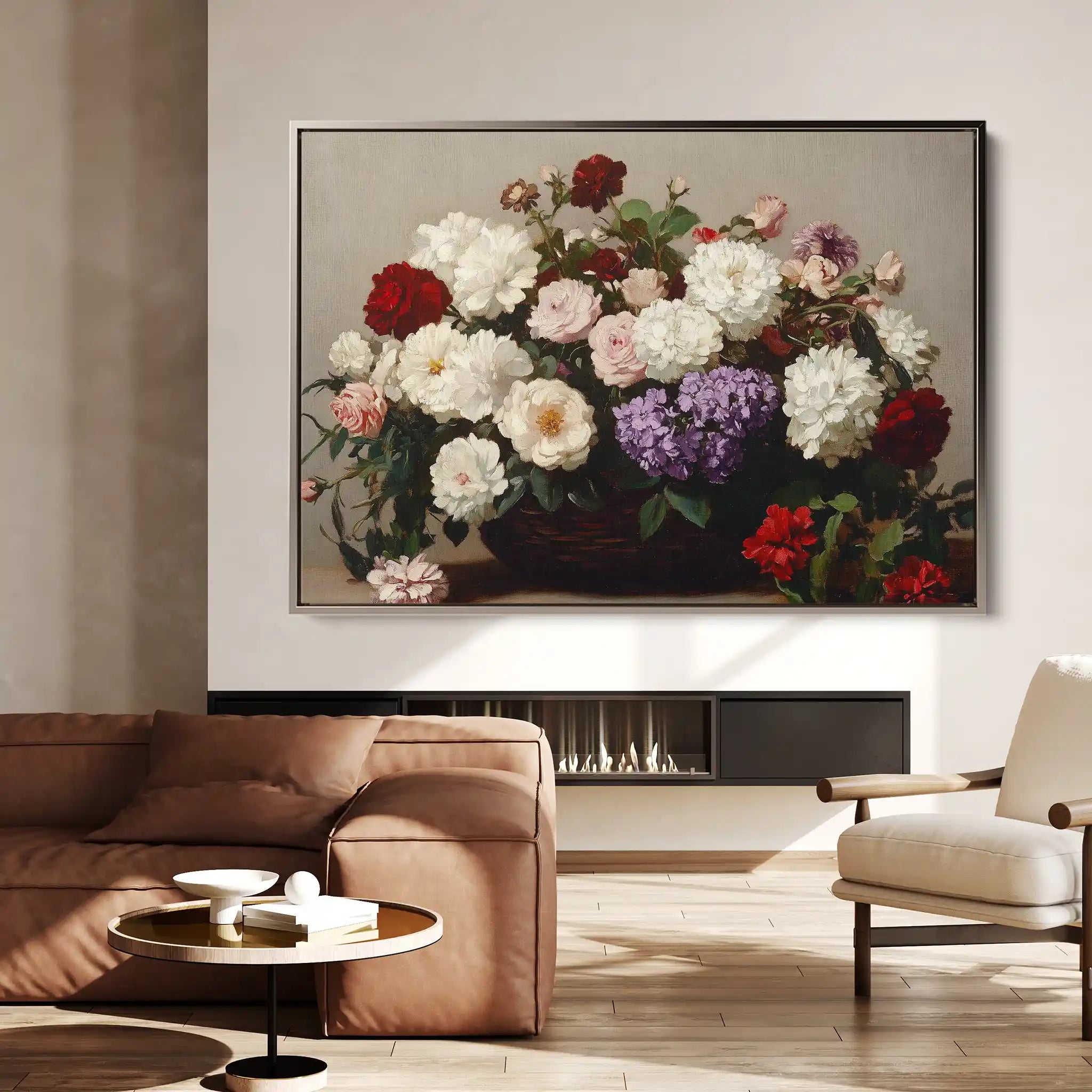 Floral Canvas Wall Art WAD1160-F 90 x 60 cm / Stretched on hidden frame