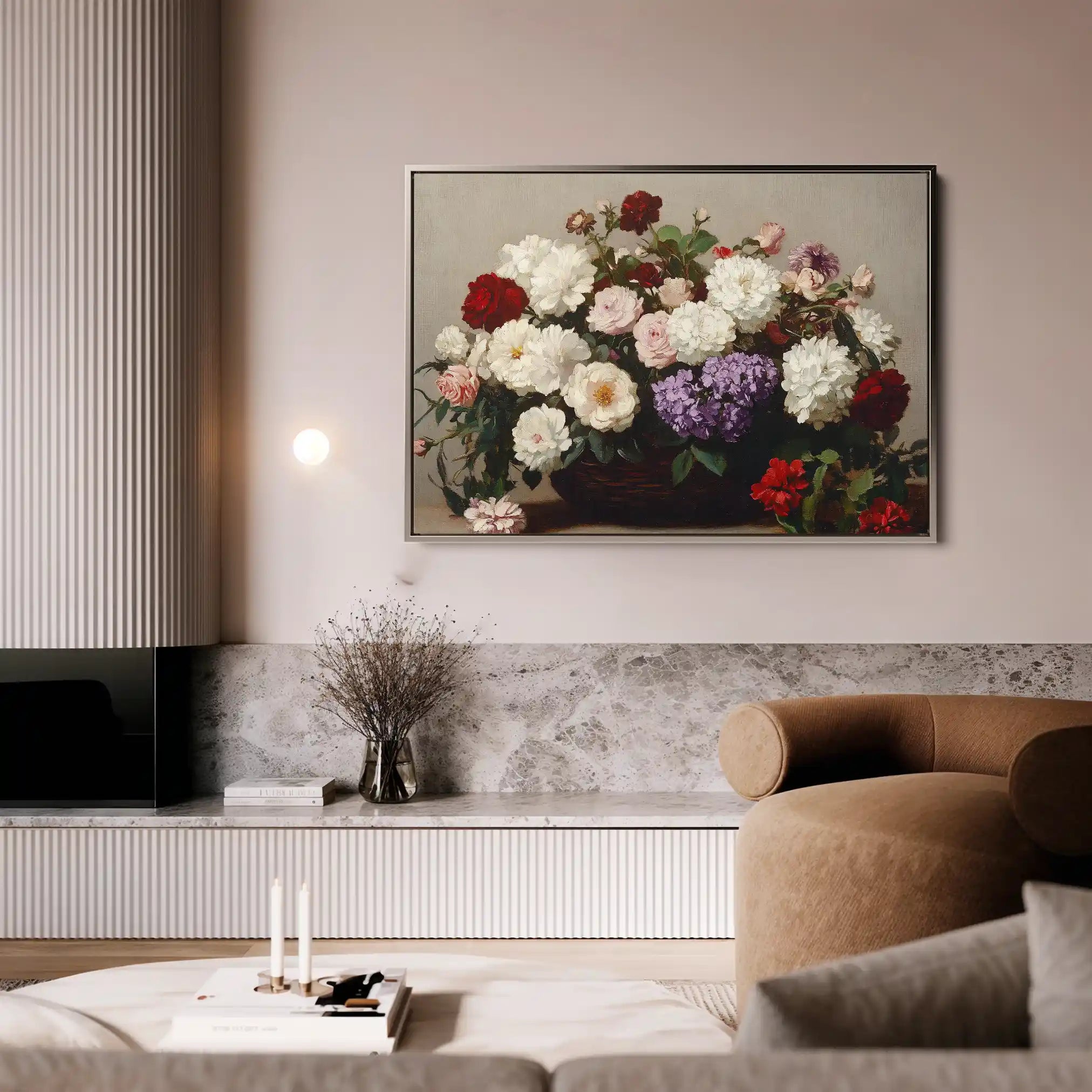 Floral Canvas Wall Art WAD1160-F 90 x 60 cm / Stretched on hidden frame