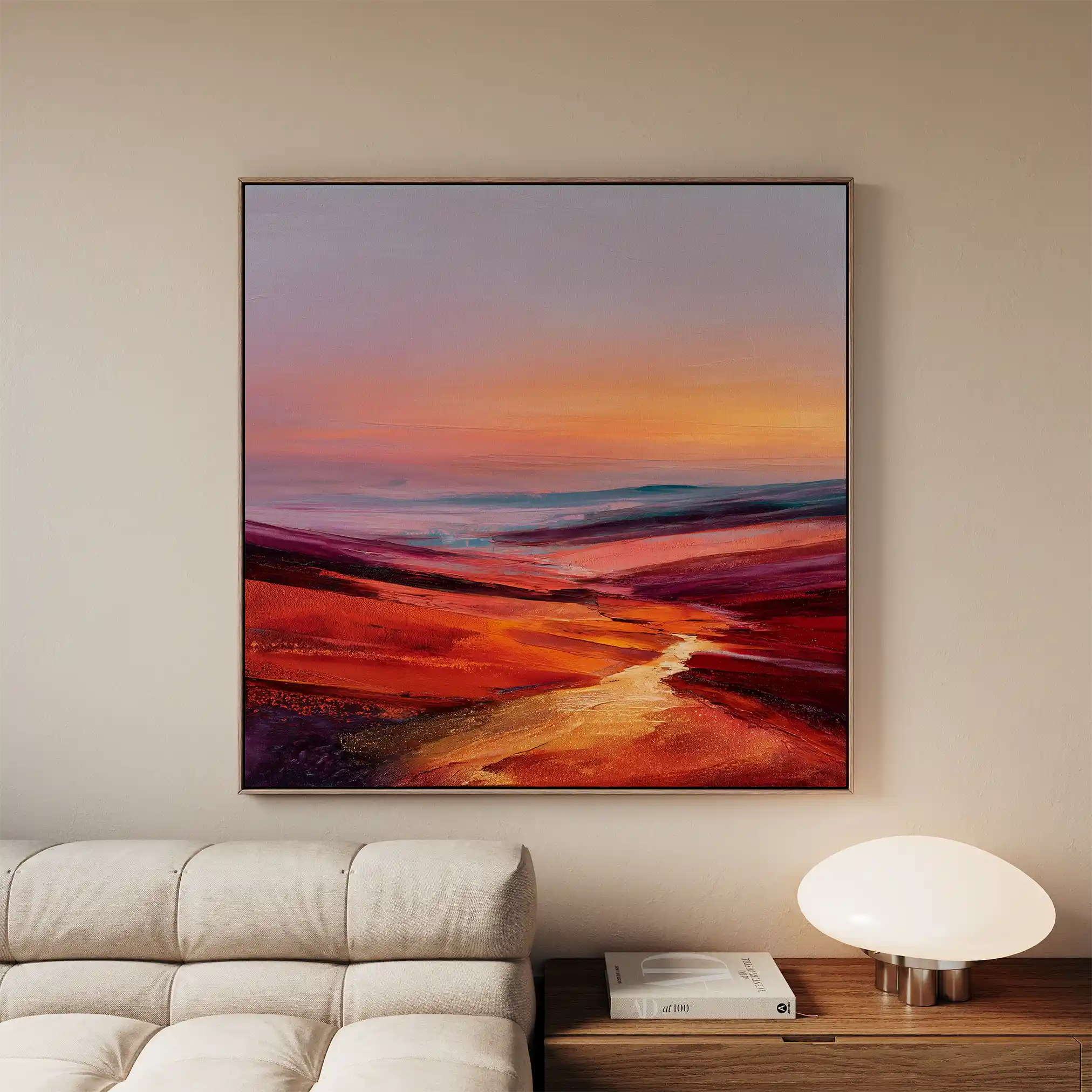 Abstract 1162 Canvas Art 60 x 60 cm / Stretched on hidden frame
