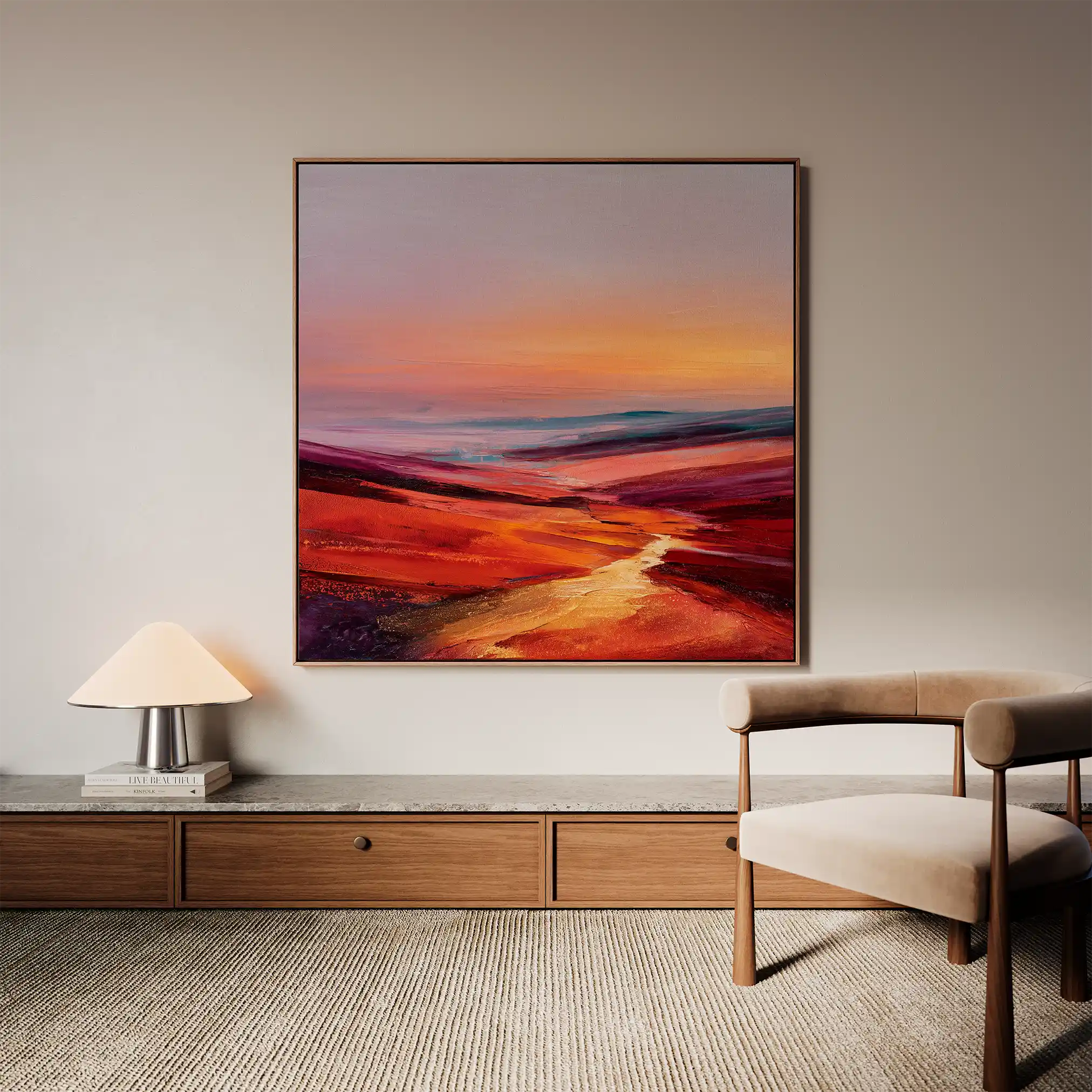 Abstract 1162 Canvas Art 60 x 60 cm / Stretched on hidden frame