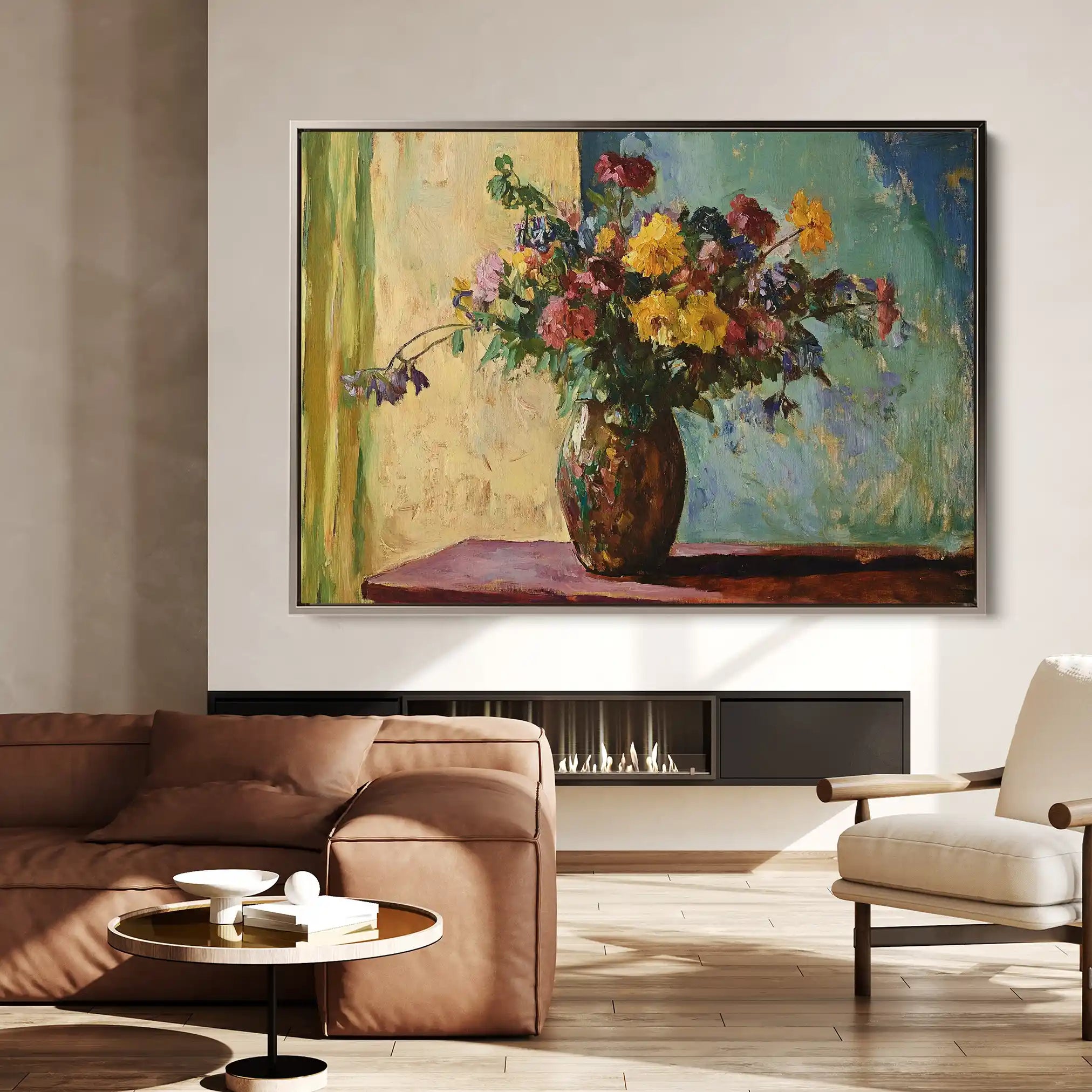 Floral Canvas Wall Art WAD1162-F 90 x 60 cm / Stretched on hidden frame