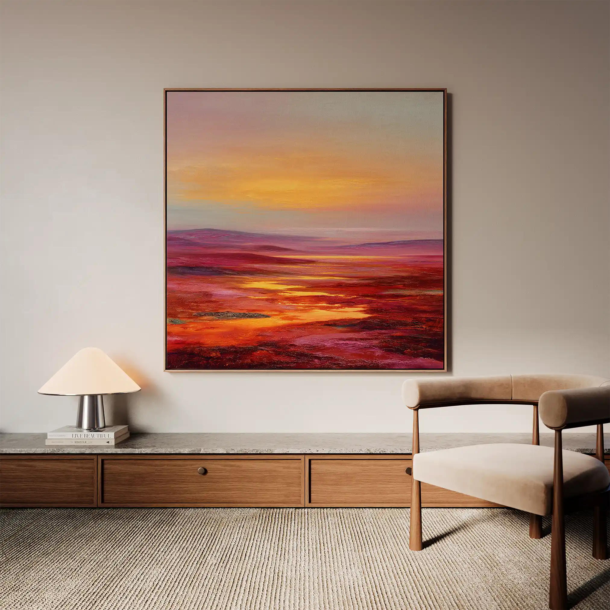 Abstract 1163 Canvas Art 60 x 60 cm / Stretched on hidden frame