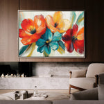 Floral Canvas Wall Art WAD1163-F 90 x 60 cm / Stretched on hidden frame