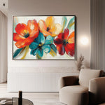 Floral Canvas Wall Art WAD1163-F 90 x 60 cm / Stretched on hidden frame