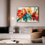 Floral Canvas Wall Art WAD1163-F 90 x 60 cm / Stretched on hidden frame