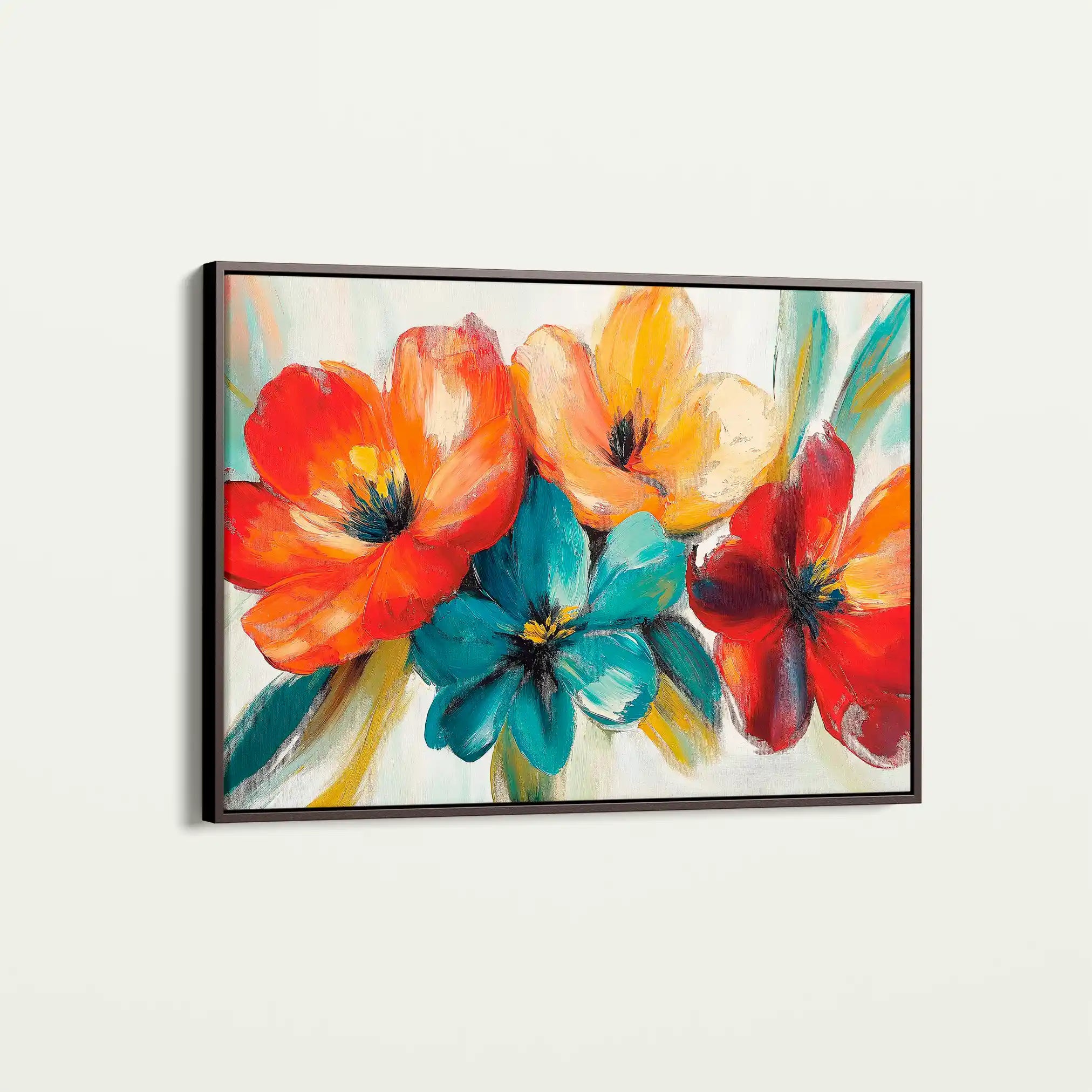 Floral Canvas Wall Art WAD1163-F 90 x 60 cm / Stretched on hidden frame