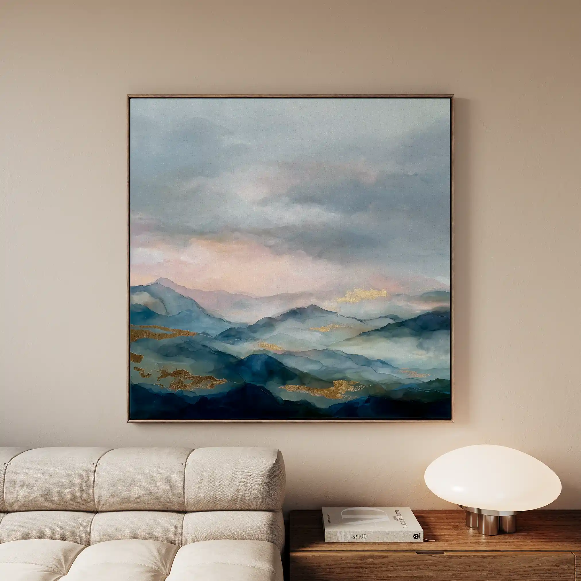 Abstract 1164 Canvas Art 60 x 60 cm / Stretched on hidden frame