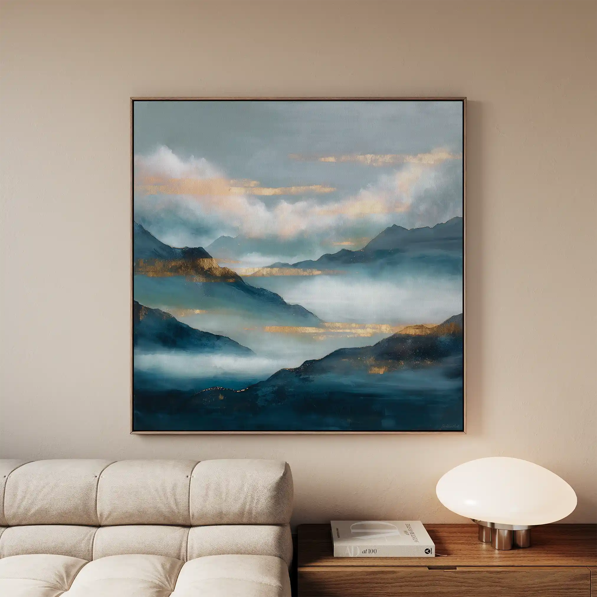 Abstract 1165 Canvas Art 60 x 60 cm / Stretched on hidden frame