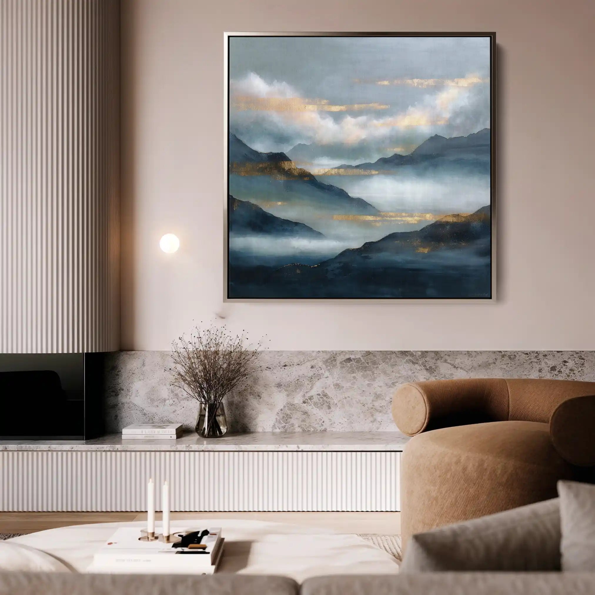 Abstract 1165 Canvas Art 60 x 60 cm / Stretched on hidden frame