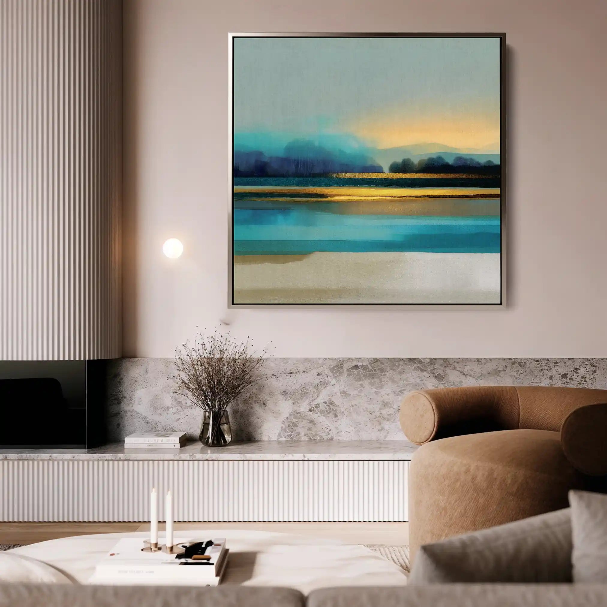 Abstract 1166 Canvas Art 60 x 60 cm / Stretched on hidden frame