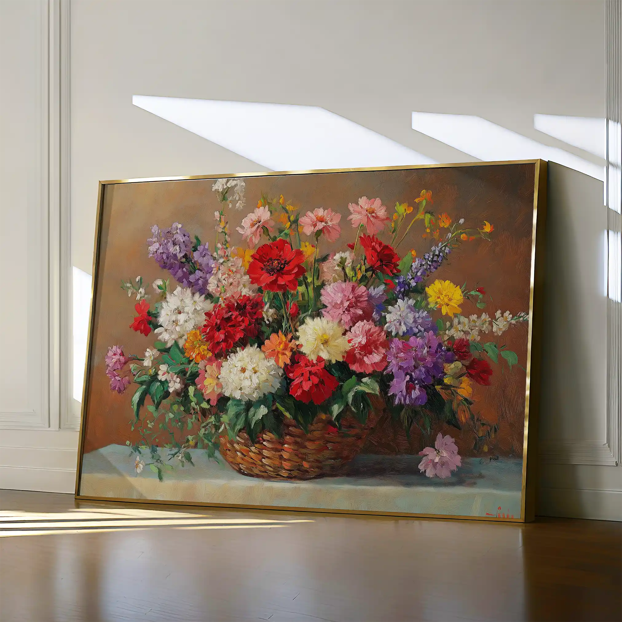 Floral Canvas Wall Art WAD1166-F 90 x 60 cm / Stretched on hidden frame
