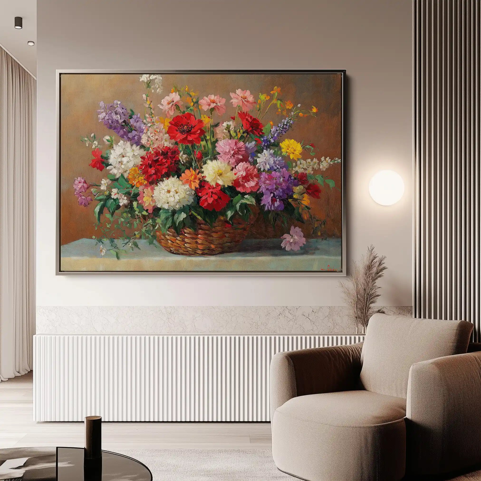 Floral Canvas Wall Art WAD1166-F 90 x 60 cm / Stretched on hidden frame