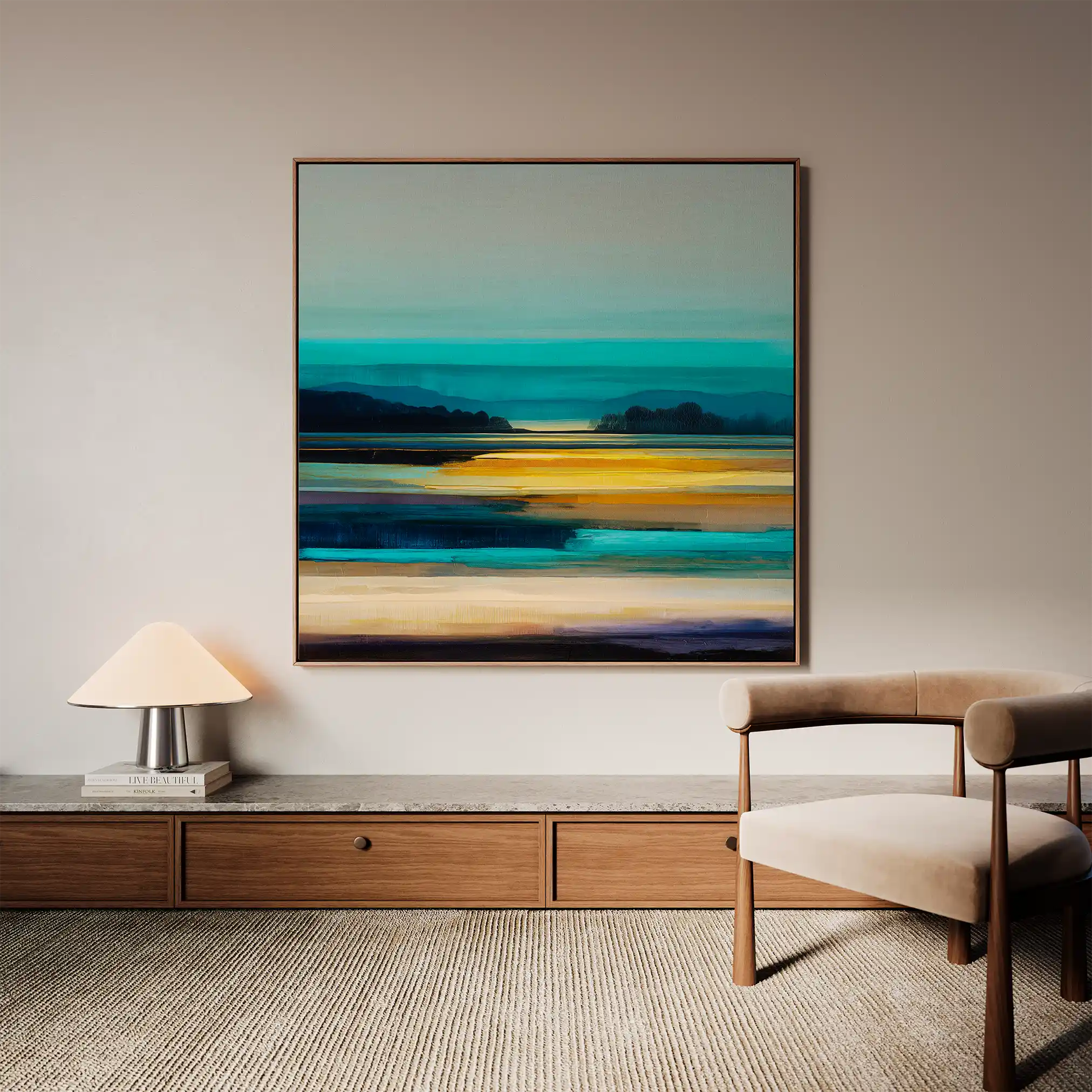 Abstract 1167 Canvas Art 60 x 60 cm / Stretched on hidden frame
