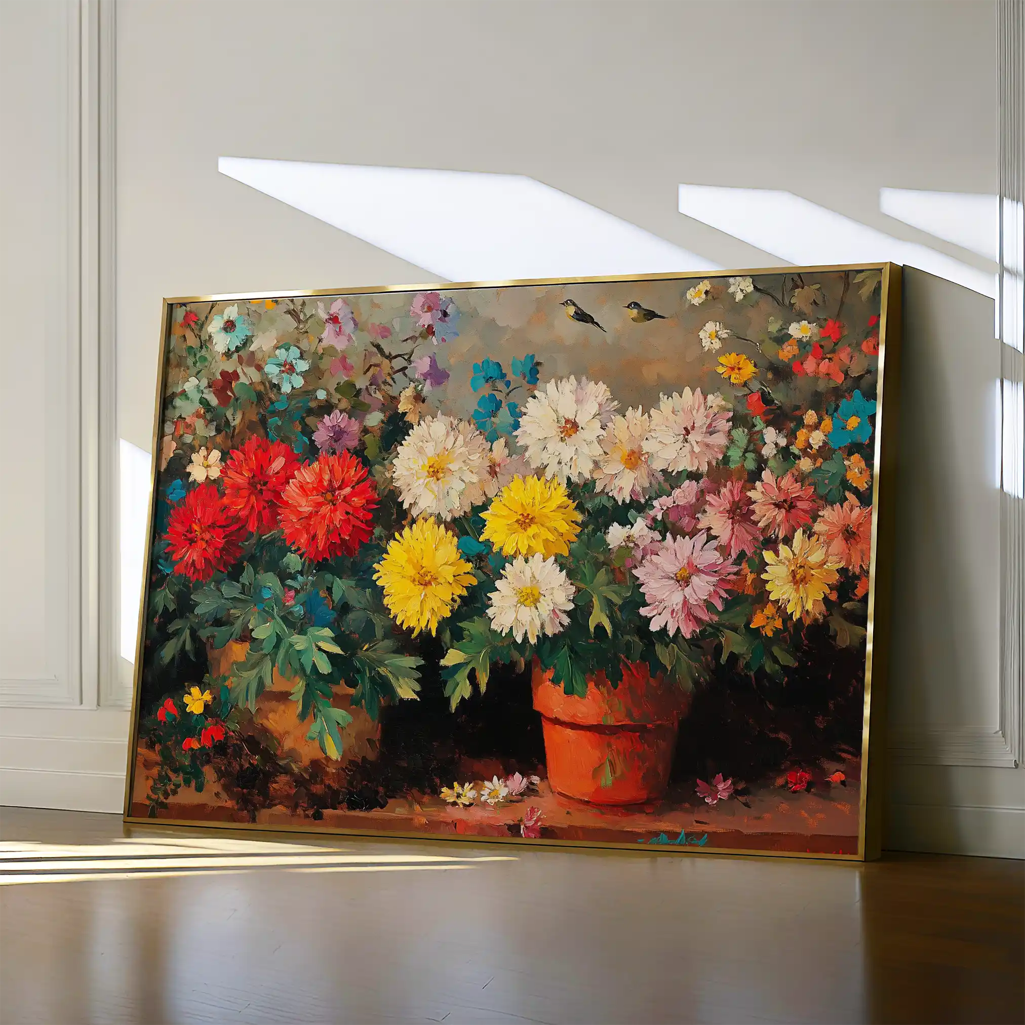 Floral Canvas Wall Art WAD1167-F 90 x 60 cm / Stretched on hidden frame