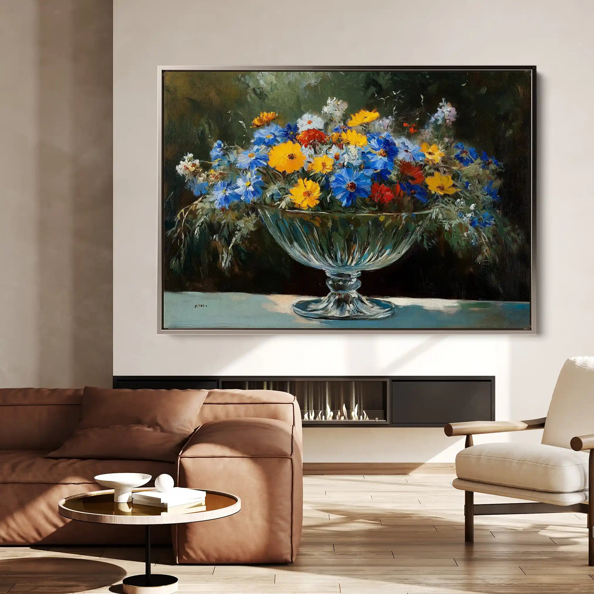 Floral Canvas Wall Art WAD1168-F 90 x 60 cm / Stretched on hidden frame