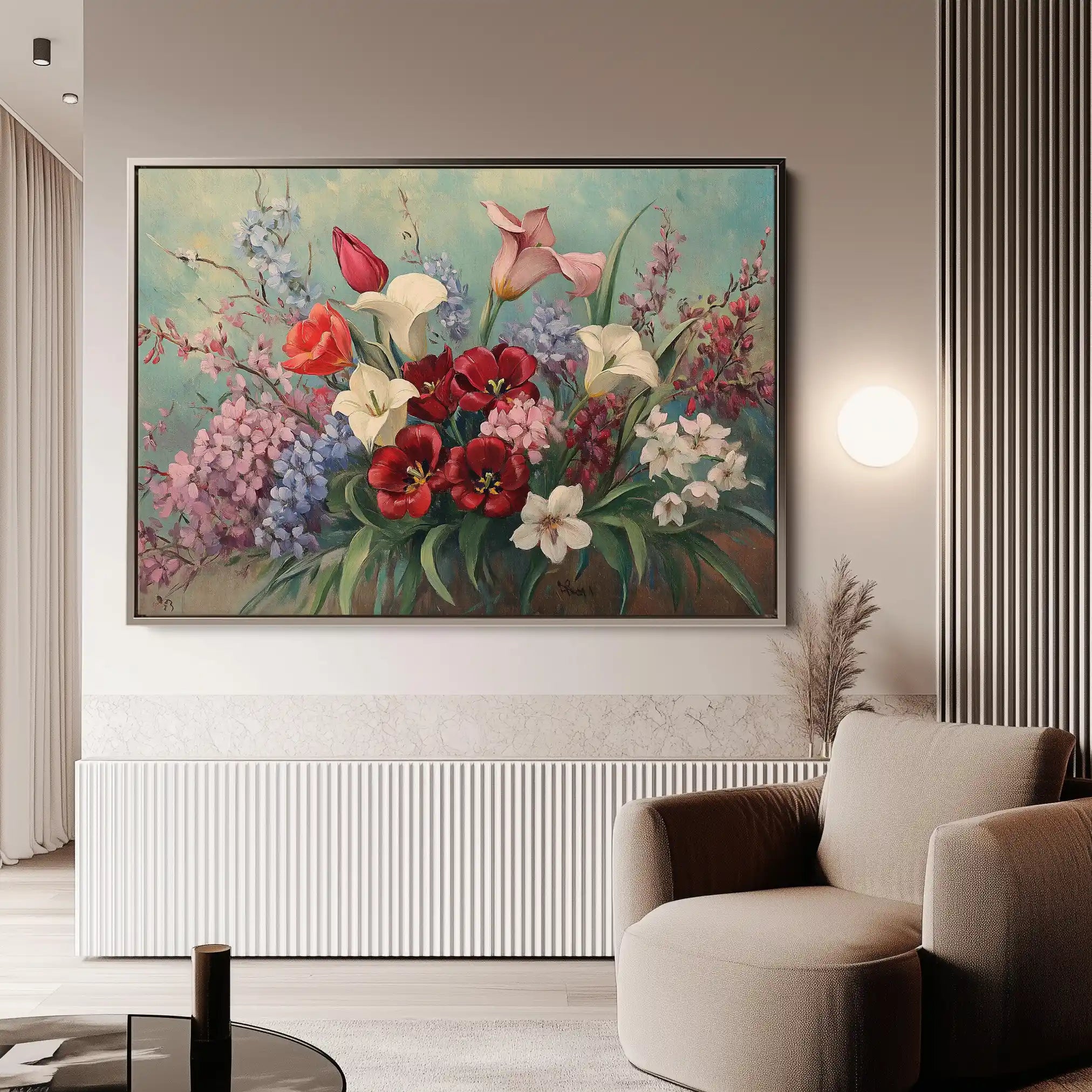 Floral Canvas Wall Art WAD1169-F 90 x 60 cm / Stretched on hidden frame