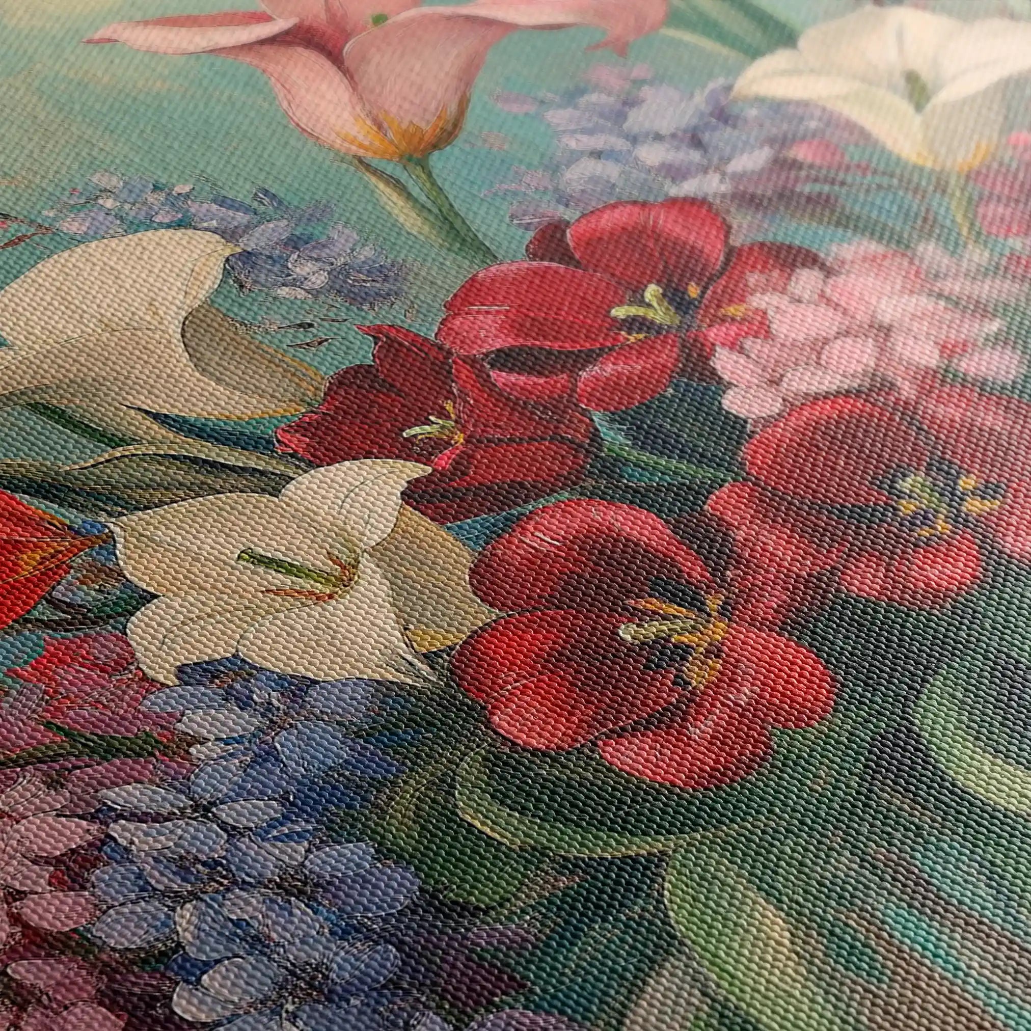 Floral Canvas Wall Art WAD1169-F 90 x 60 cm / Stretched on hidden frame