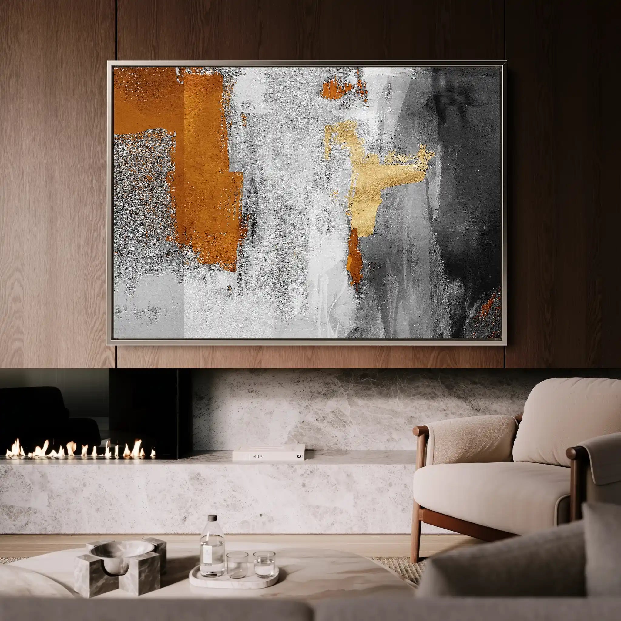 Abstract 117 Canvas Art 60 x 40 cm / Stretched on hidden frame