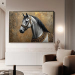 Horses 117 Canvas Art 90 x 60 cm / Stretched on hidden frame