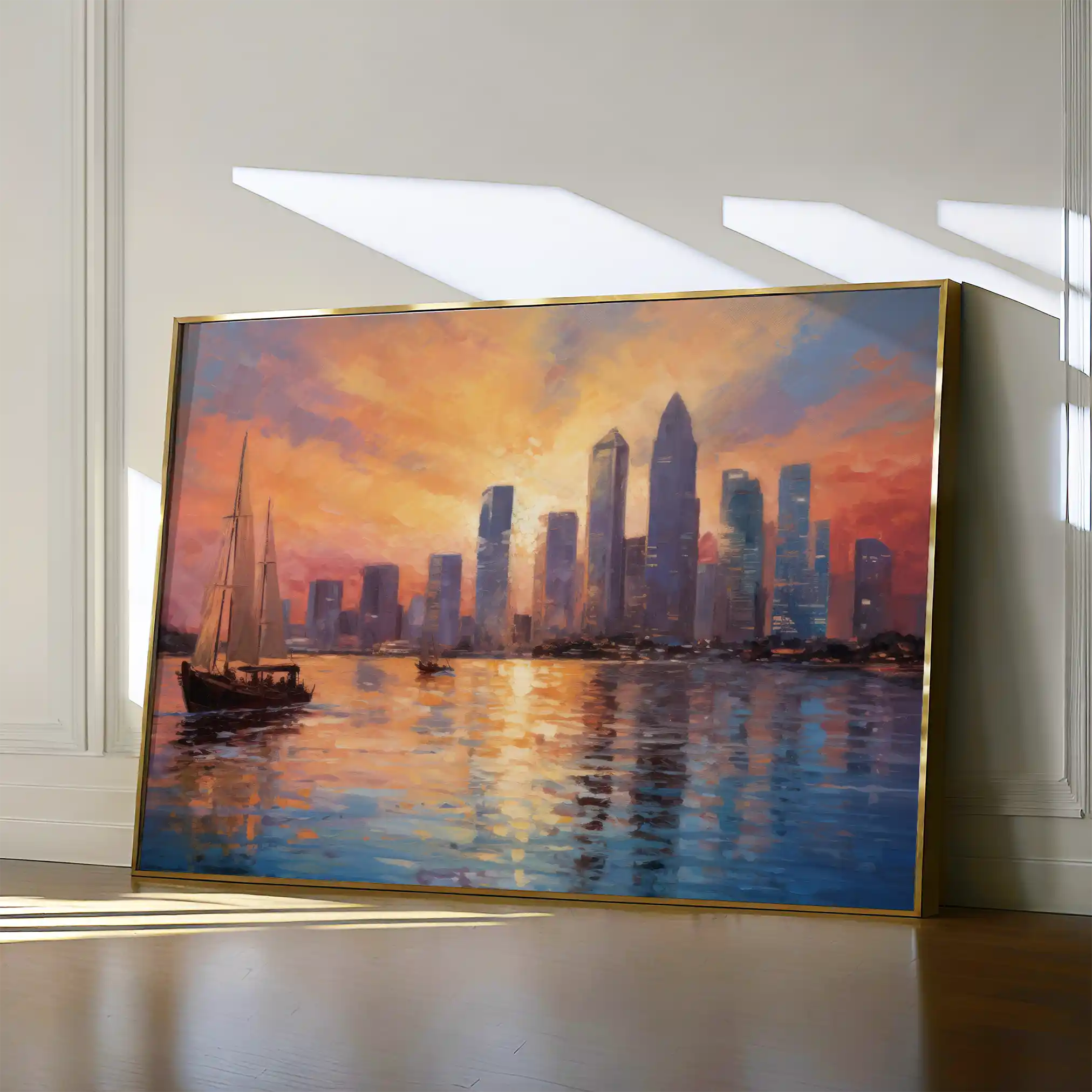 Landscape 117 Canvas Art 90 x 60 cm / Stretched on hidden frame