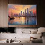 Landscape 117 Canvas Art 90 x 60 cm / Stretched on hidden frame