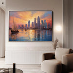 Landscape 117 Canvas Art 90 x 60 cm / Stretched on hidden frame