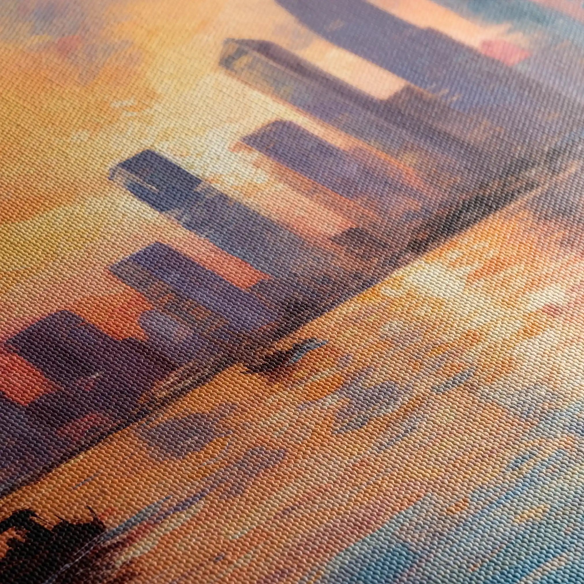 Landscape 117 Canvas Art 90 x 60 cm / Stretched on hidden frame