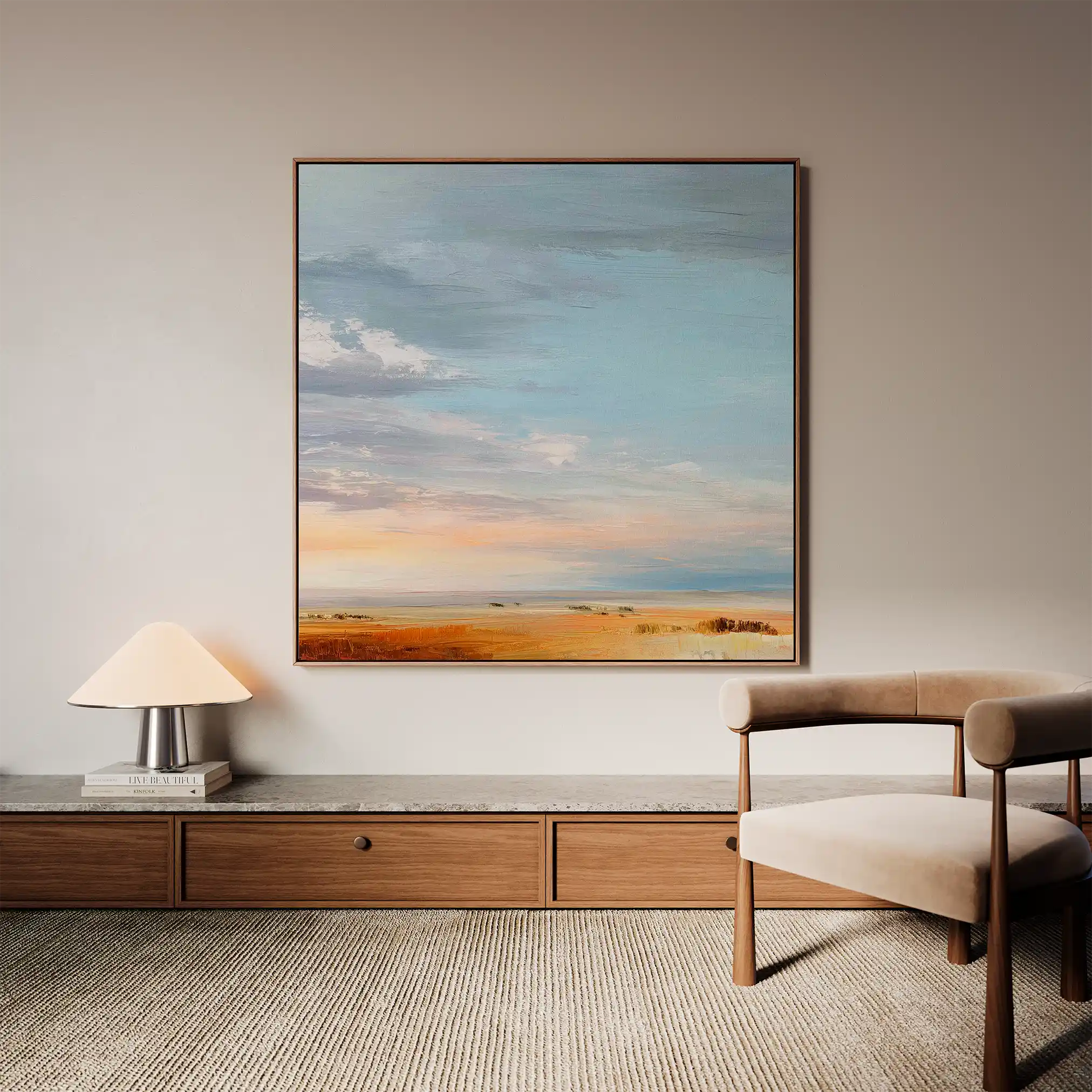 Abstract 1170 Canvas Art 60 x 60 cm / Stretched on hidden frame