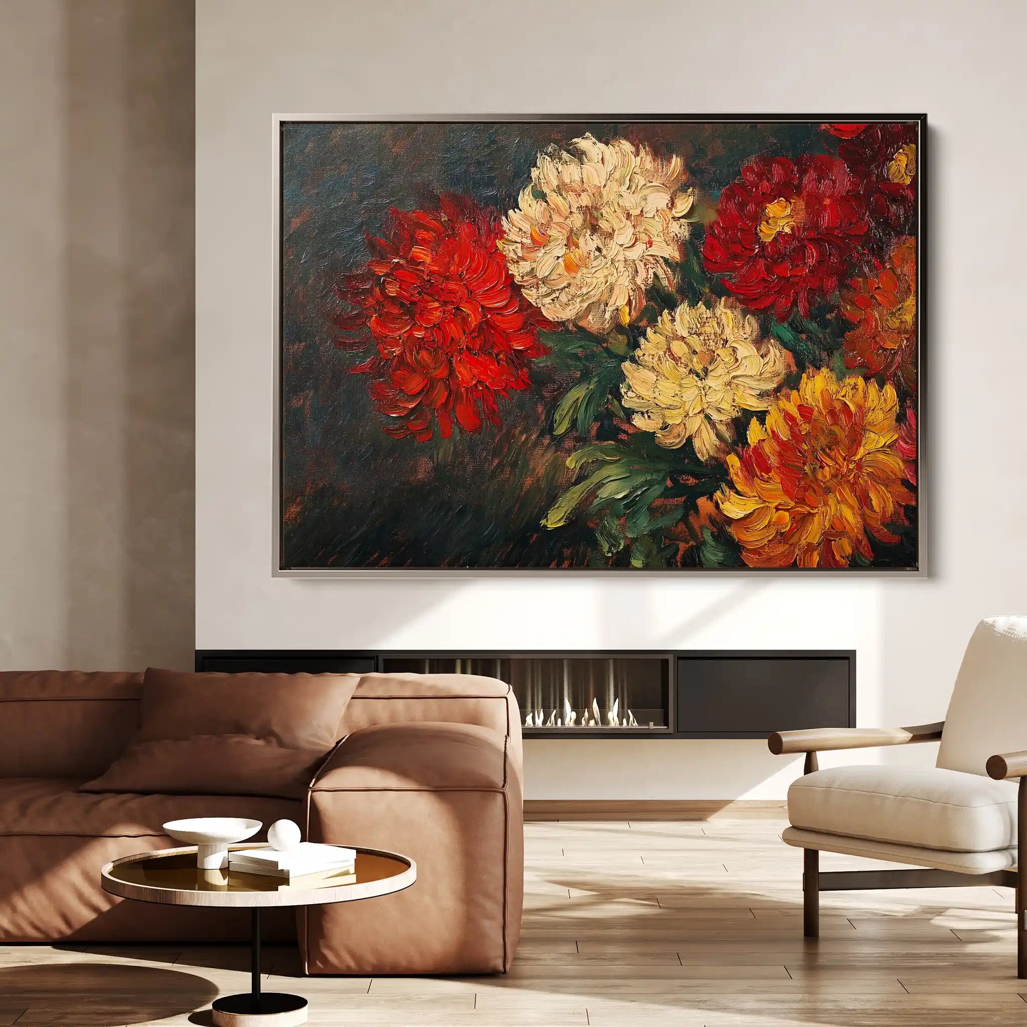 Floral Canvas Wall Art WAD1172-F 90 x 60 cm / Stretched on hidden frame
