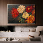 Floral Canvas Wall Art WAD1172-F 90 x 60 cm / Stretched on hidden frame