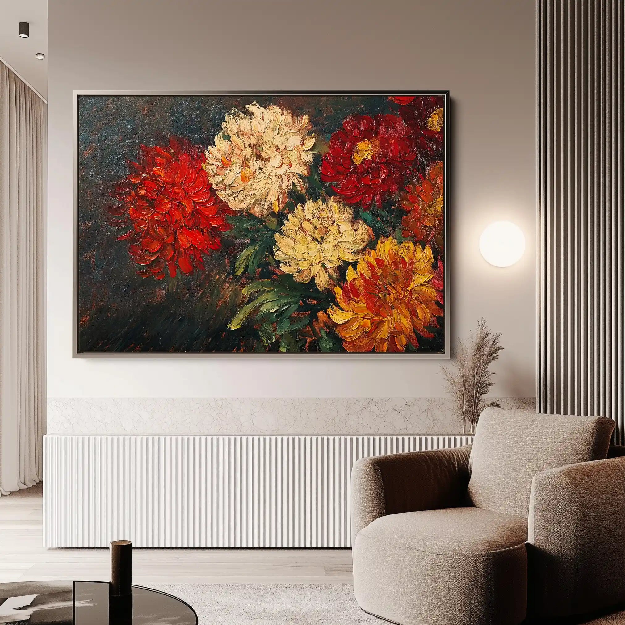 Floral Canvas Wall Art WAD1172-F 90 x 60 cm / Stretched on hidden frame