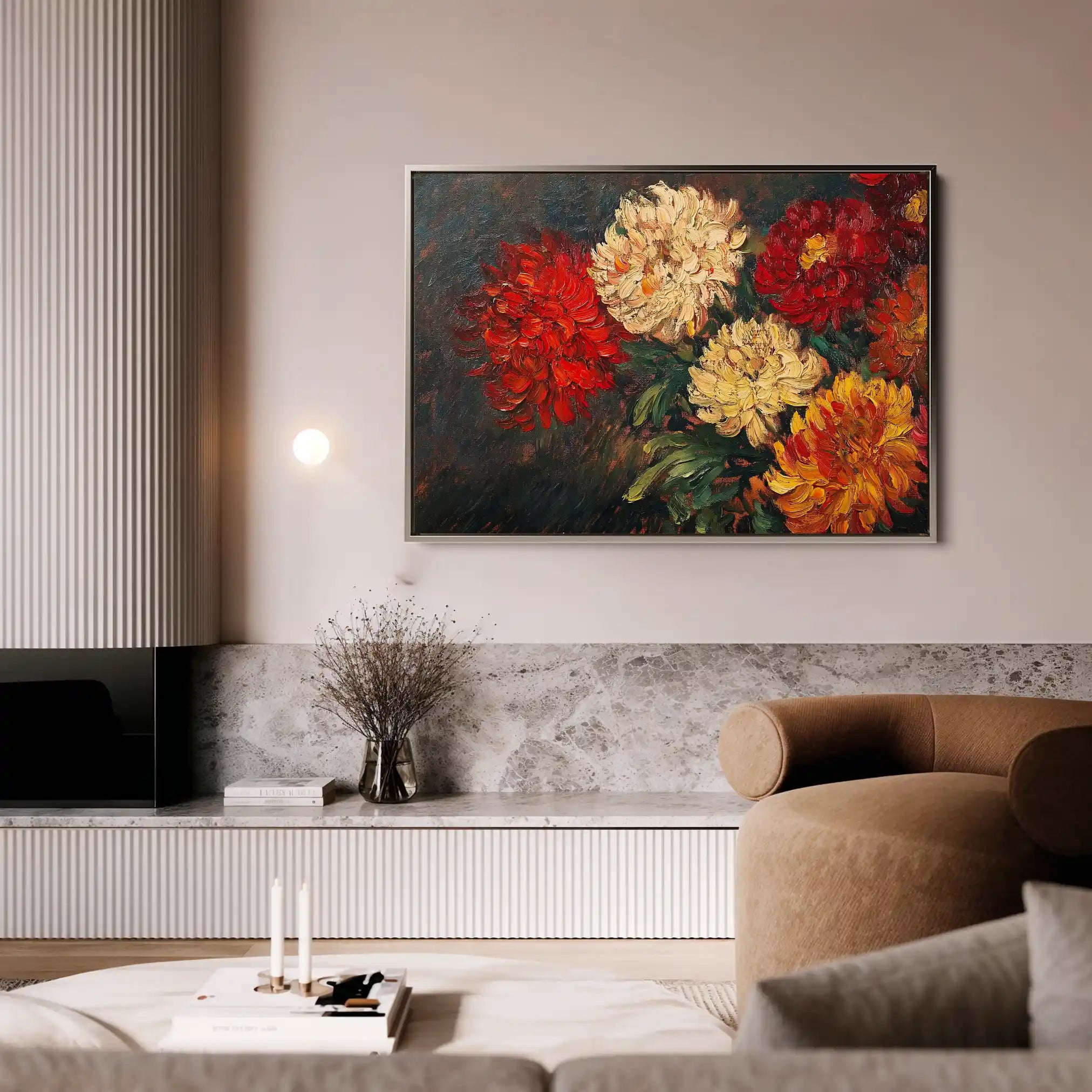 Floral Canvas Wall Art WAD1172-F 90 x 60 cm / Stretched on hidden frame