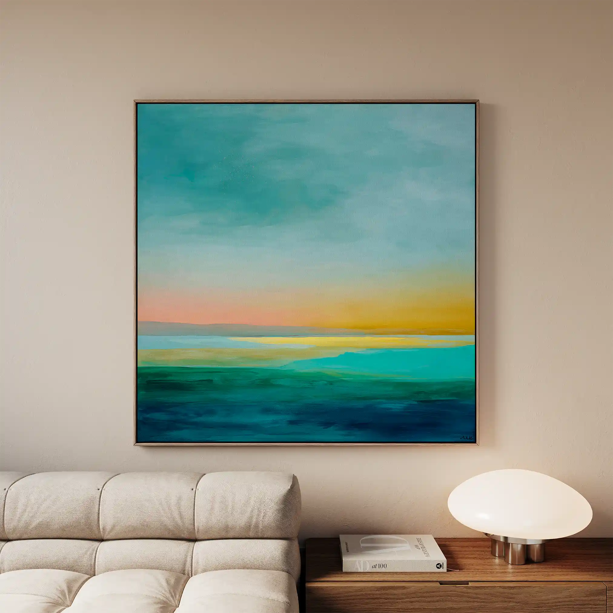 Abstract 1173 Canvas Art 60 x 60 cm / Stretched on hidden frame